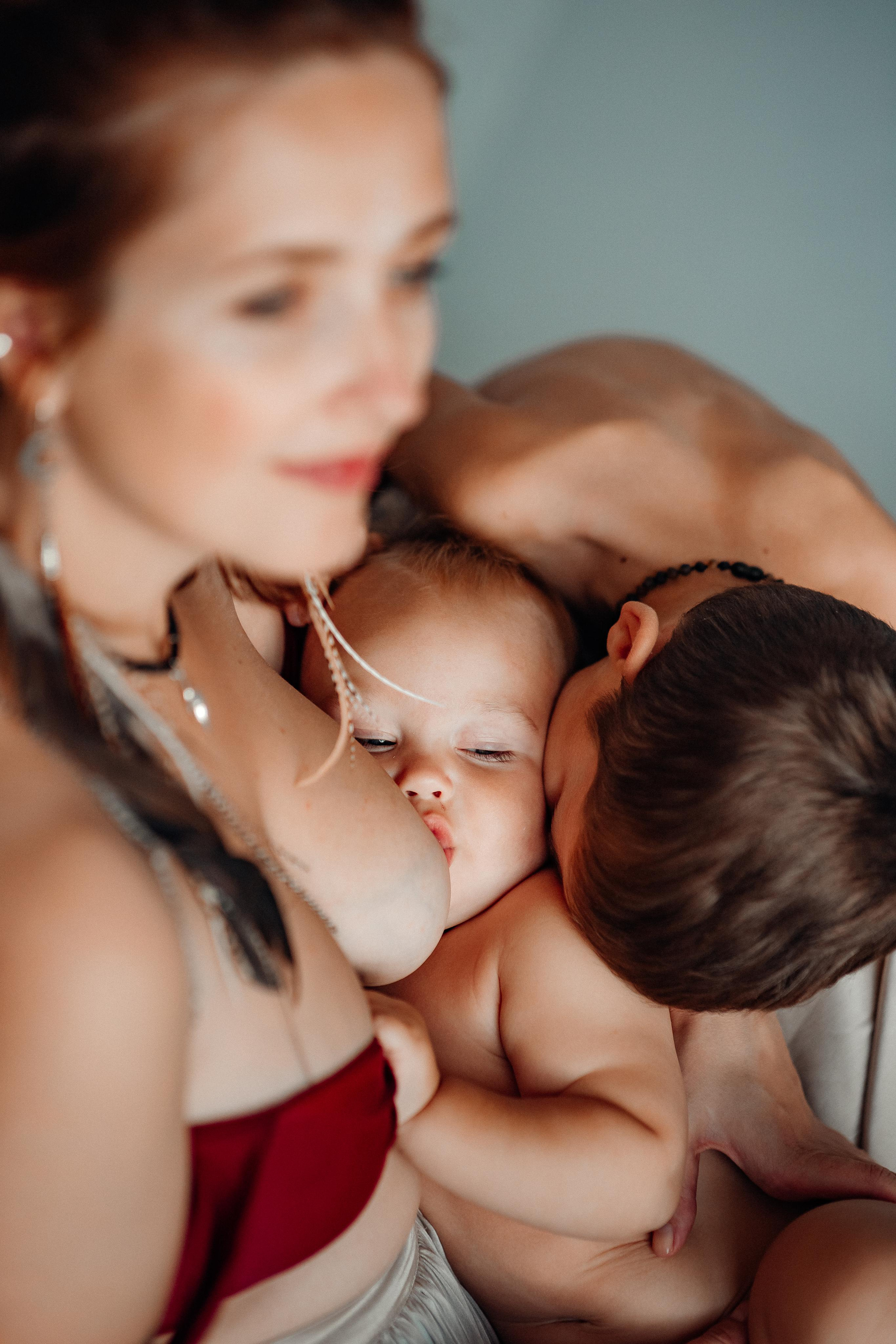 Мама Аня и дети, фотостудия Воздух, октябрь 21