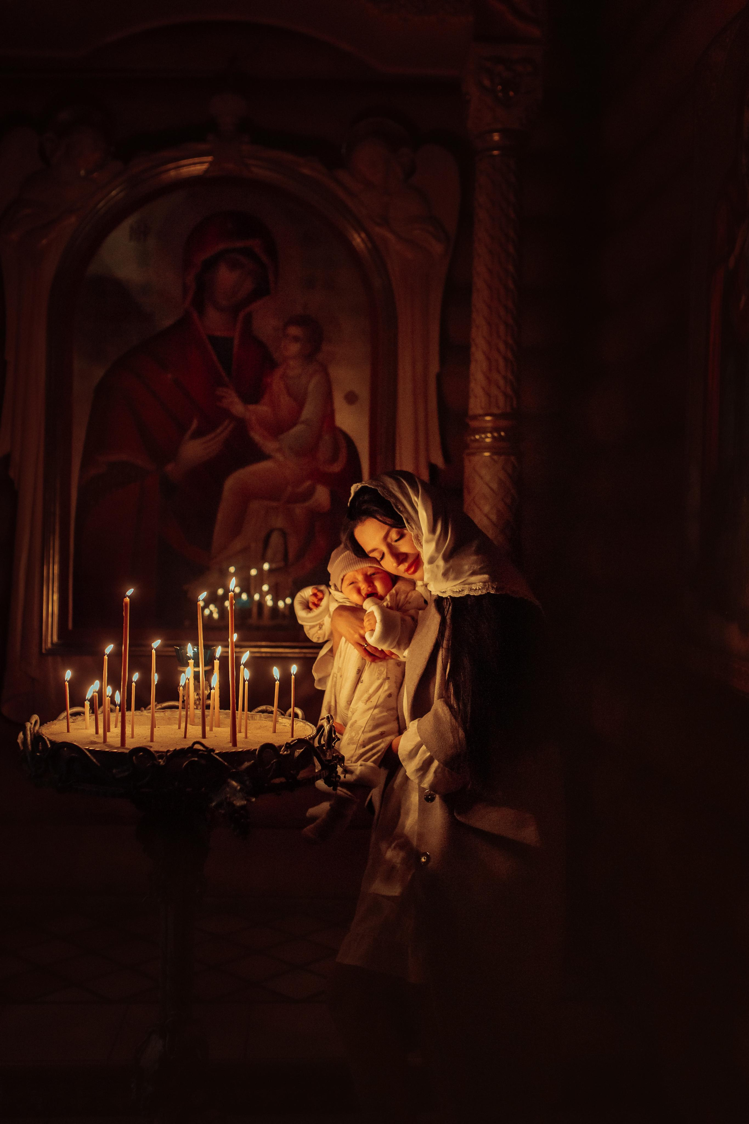 Крещение Киры, храм Святой Живоначальной Троицы, Минск, сентябрь 2021