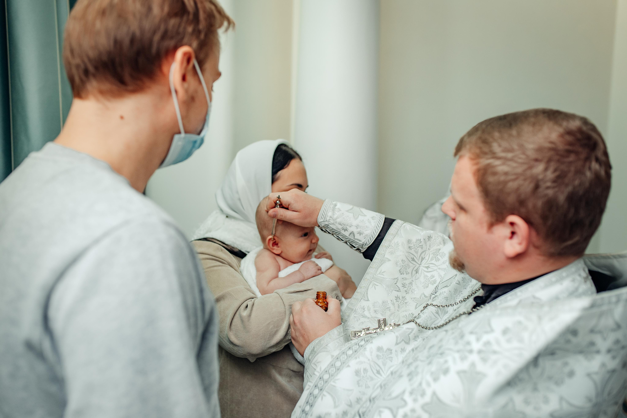 Крещение Киры, храм Святой Живоначальной Троицы, Минск, сентябрь 2021