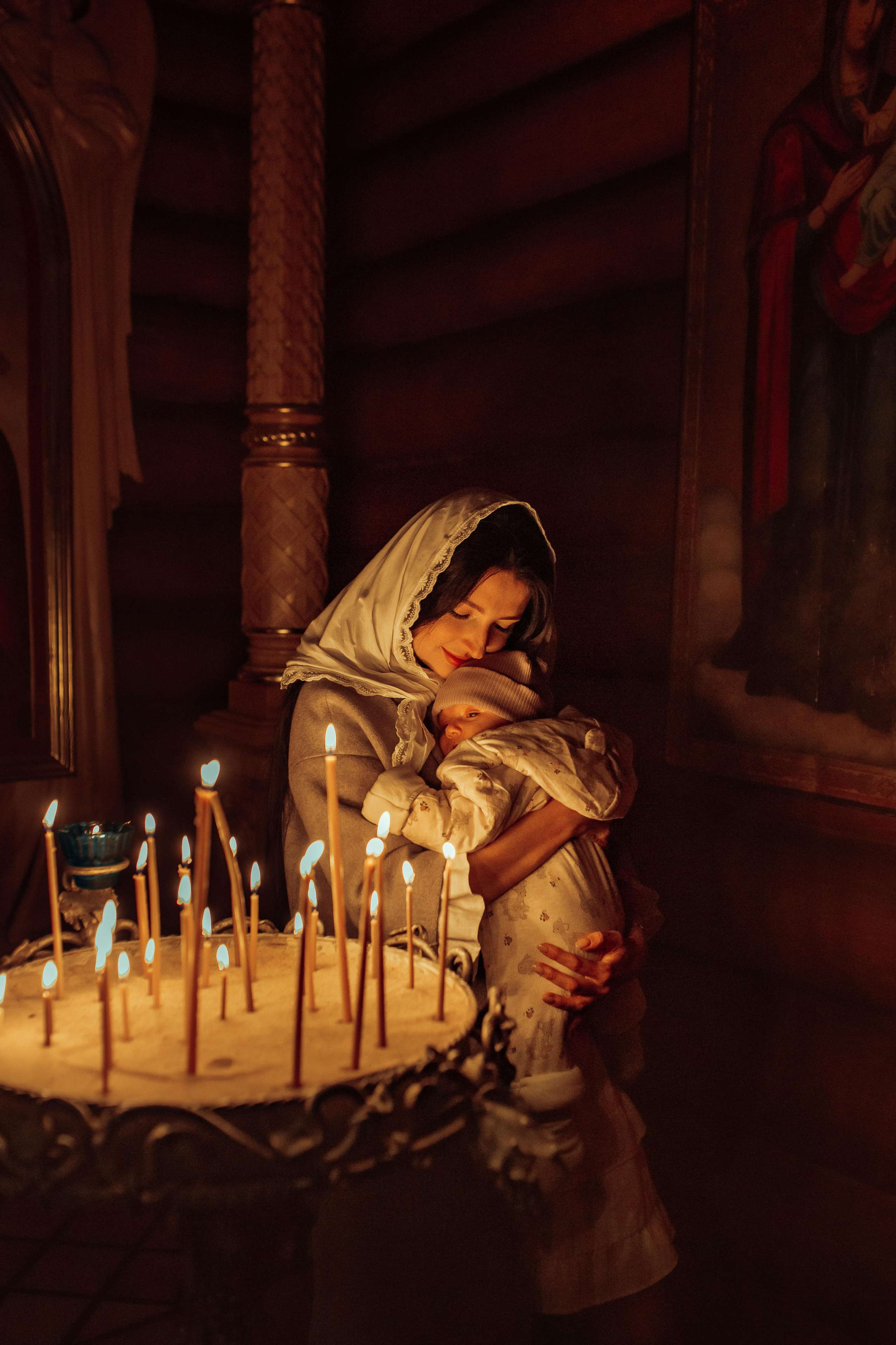 Крещение Киры, храм Святой Живоначальной Троицы, Минск, сентябрь 2021