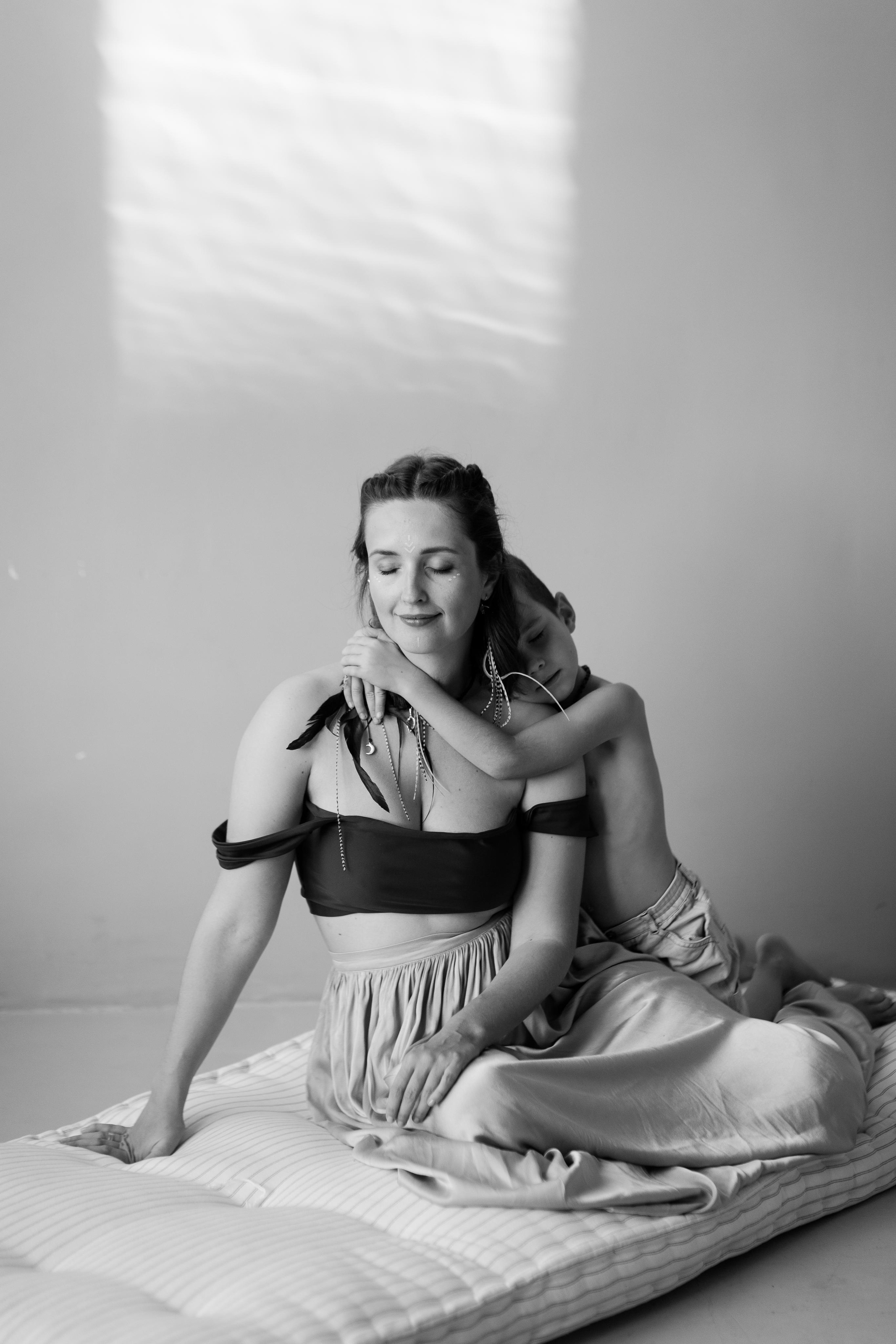 Мама Аня и дети, фотостудия Воздух, октябрь 21