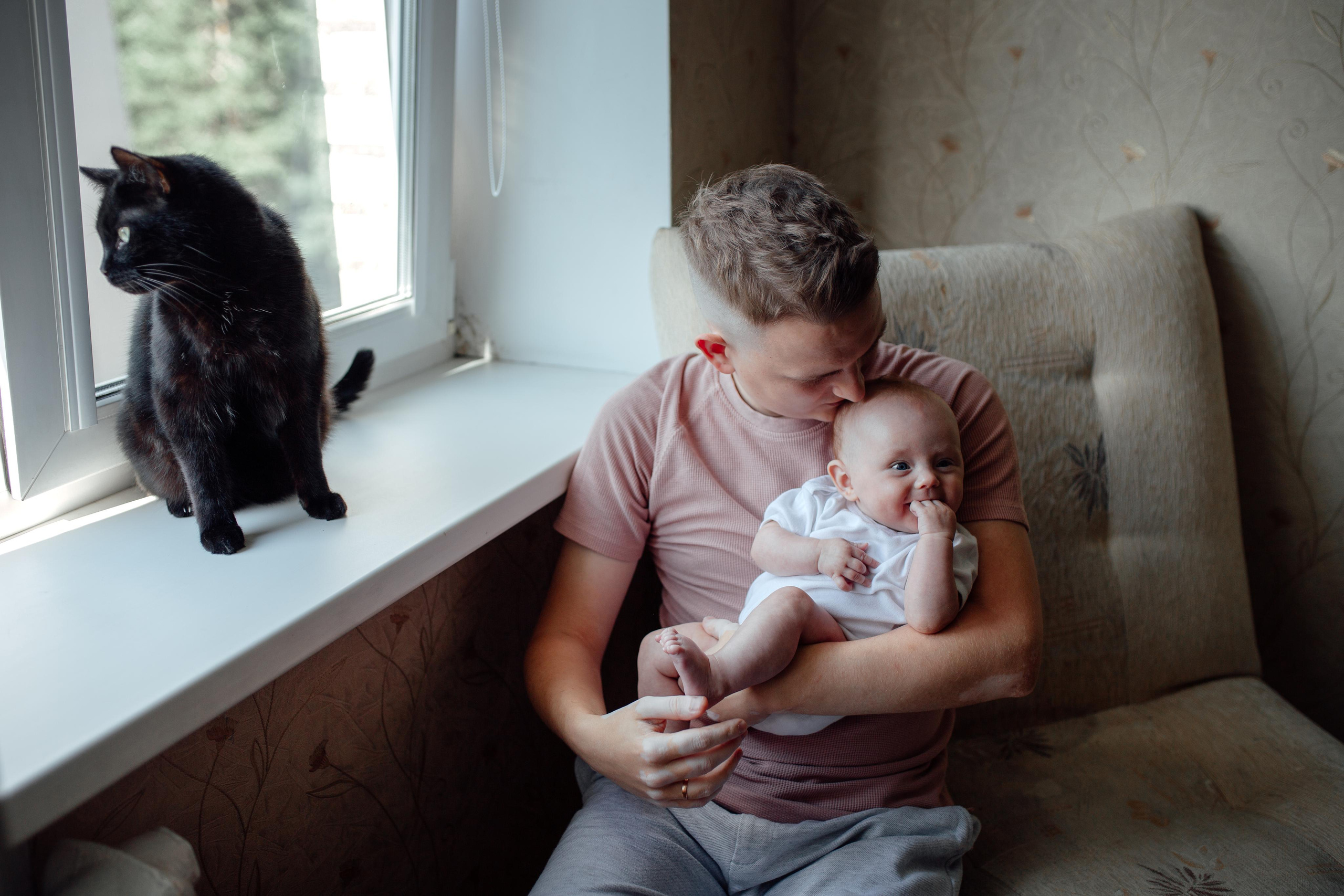 Домашняя, малышка Афина, июль 21