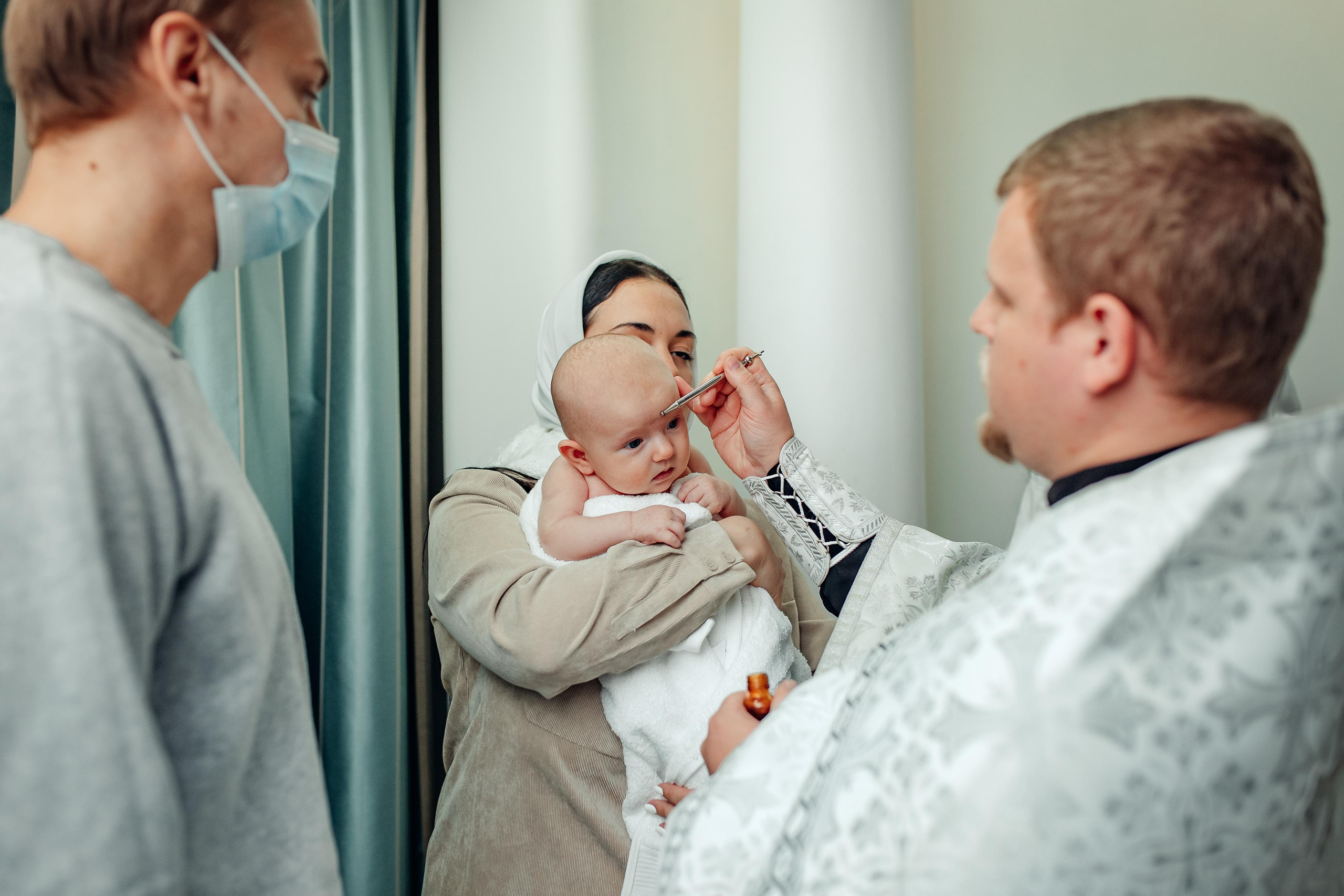 Крещение Киры, храм Святой Живоначальной Троицы, Минск, сентябрь 2021