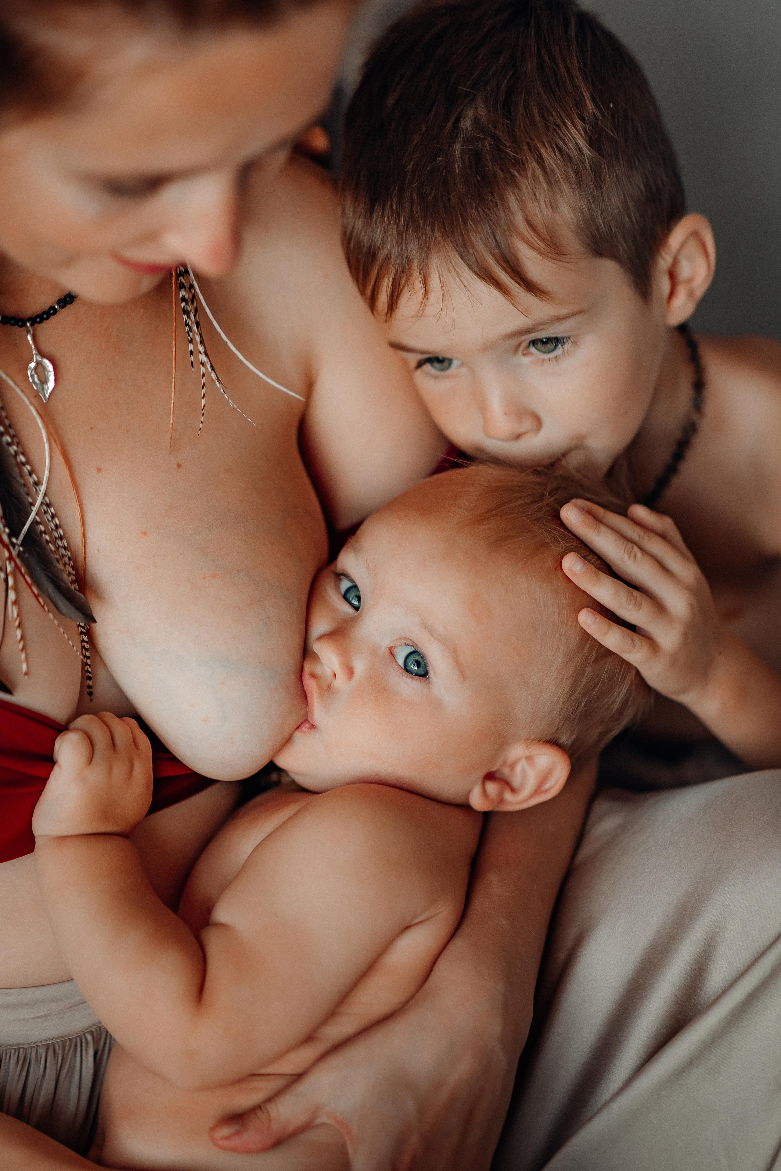 Мама Аня и дети, фотостудия Воздух, октябрь 21