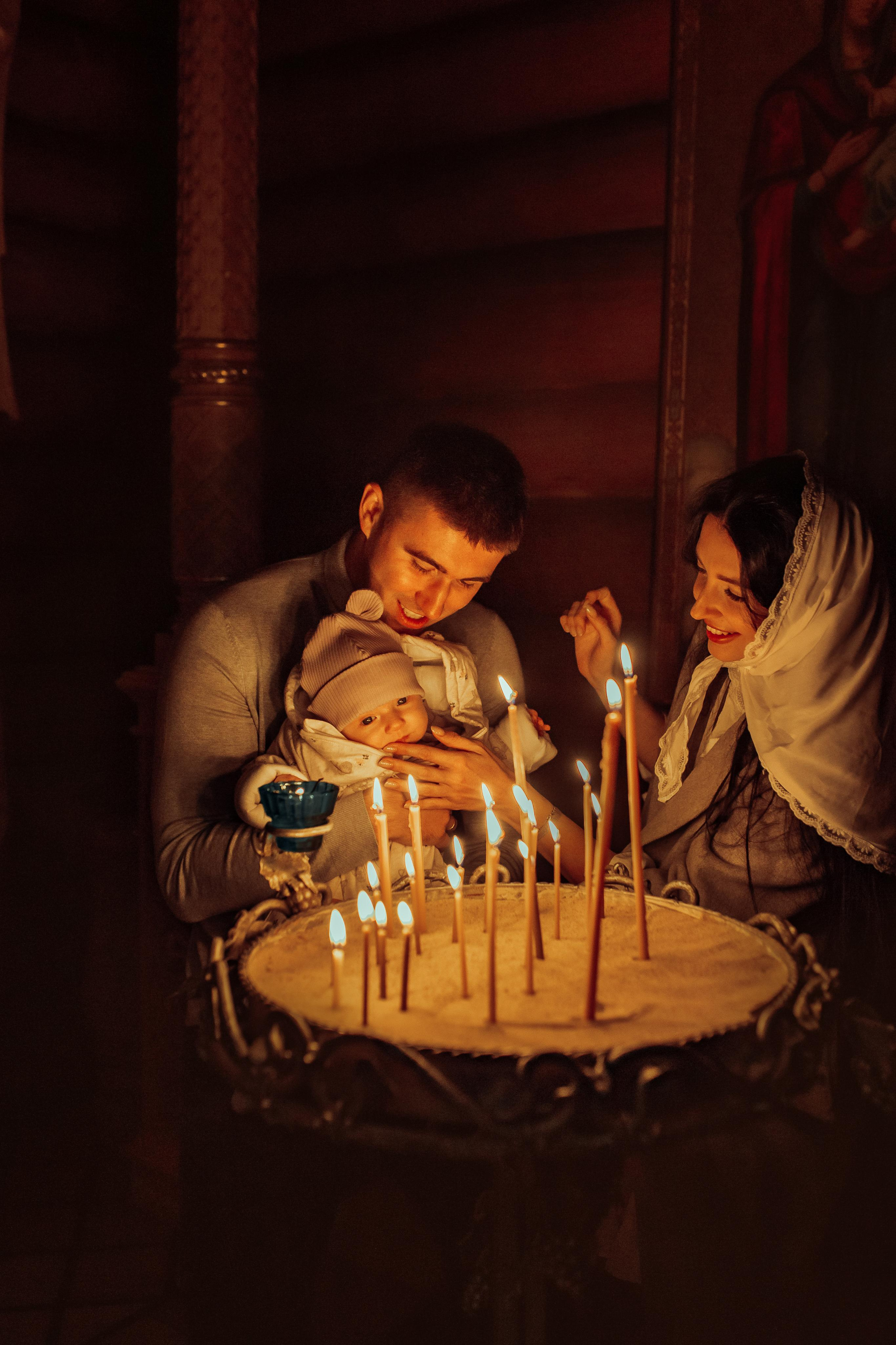 Крещение Киры, храм Святой Живоначальной Троицы, Минск, сентябрь 2021