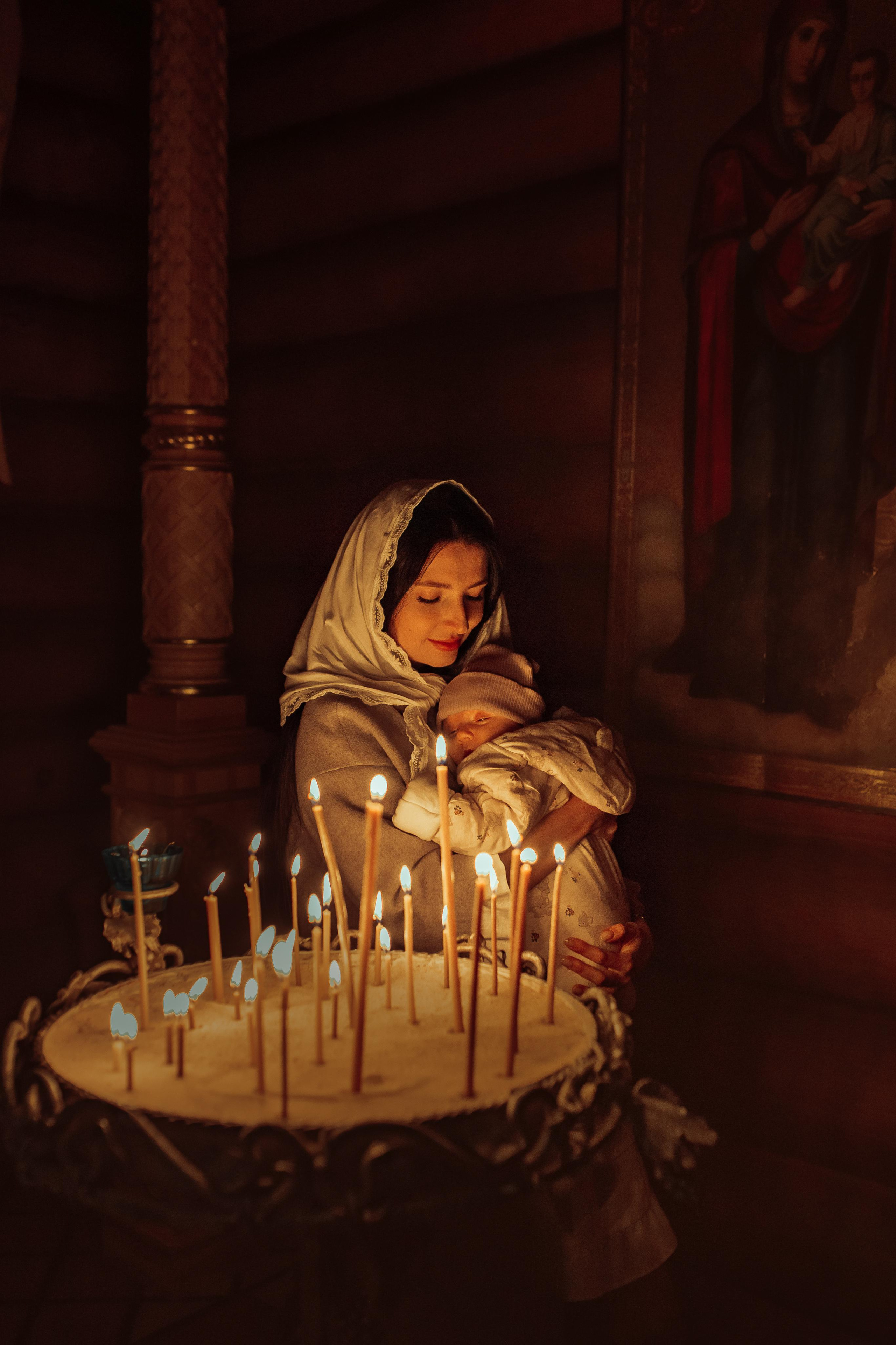 Крещение Киры, храм Святой Живоначальной Троицы, Минск, сентябрь 2021