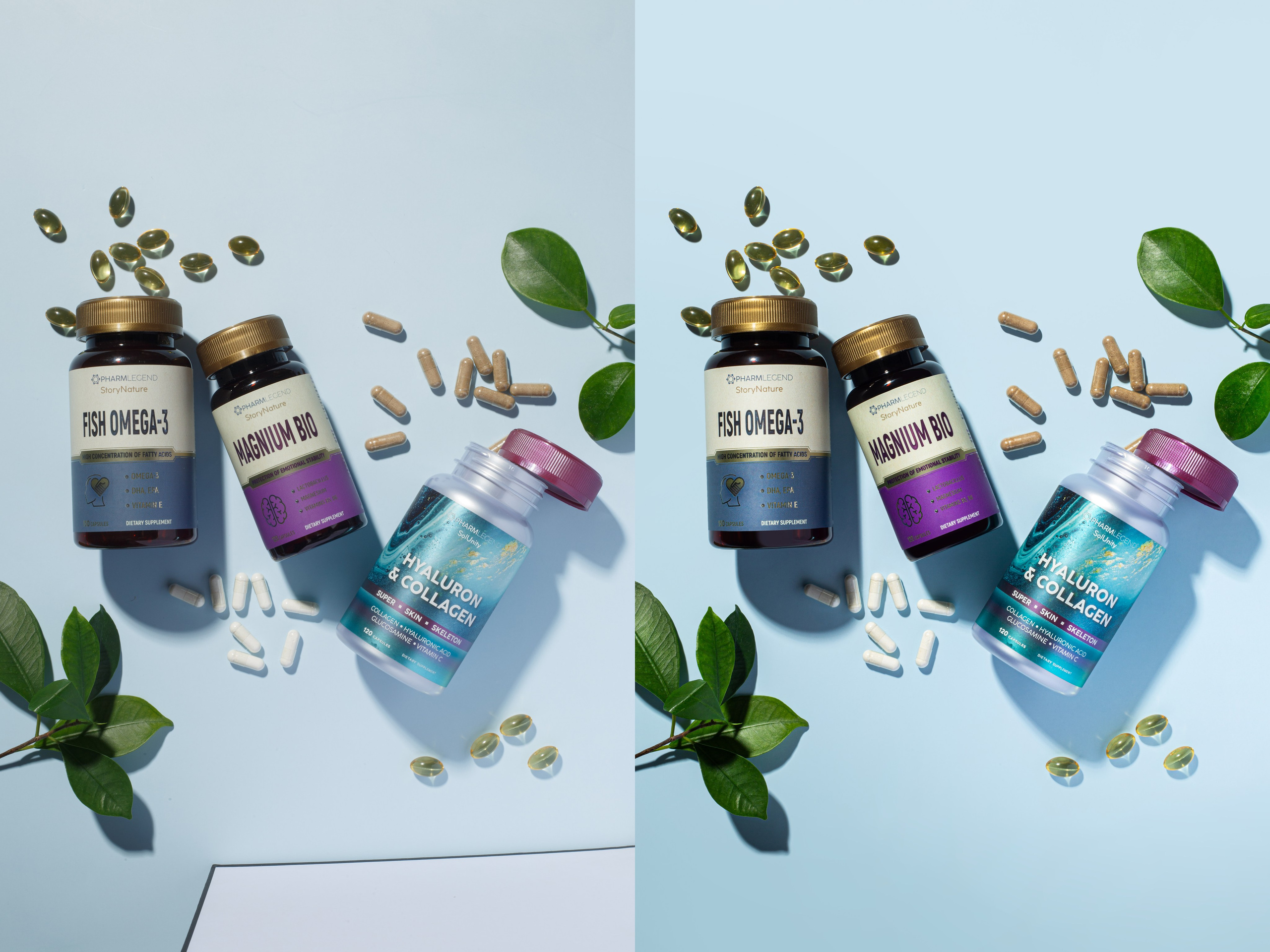 Ретушь фотографий витаминов и БАДов | Студия SVITHART