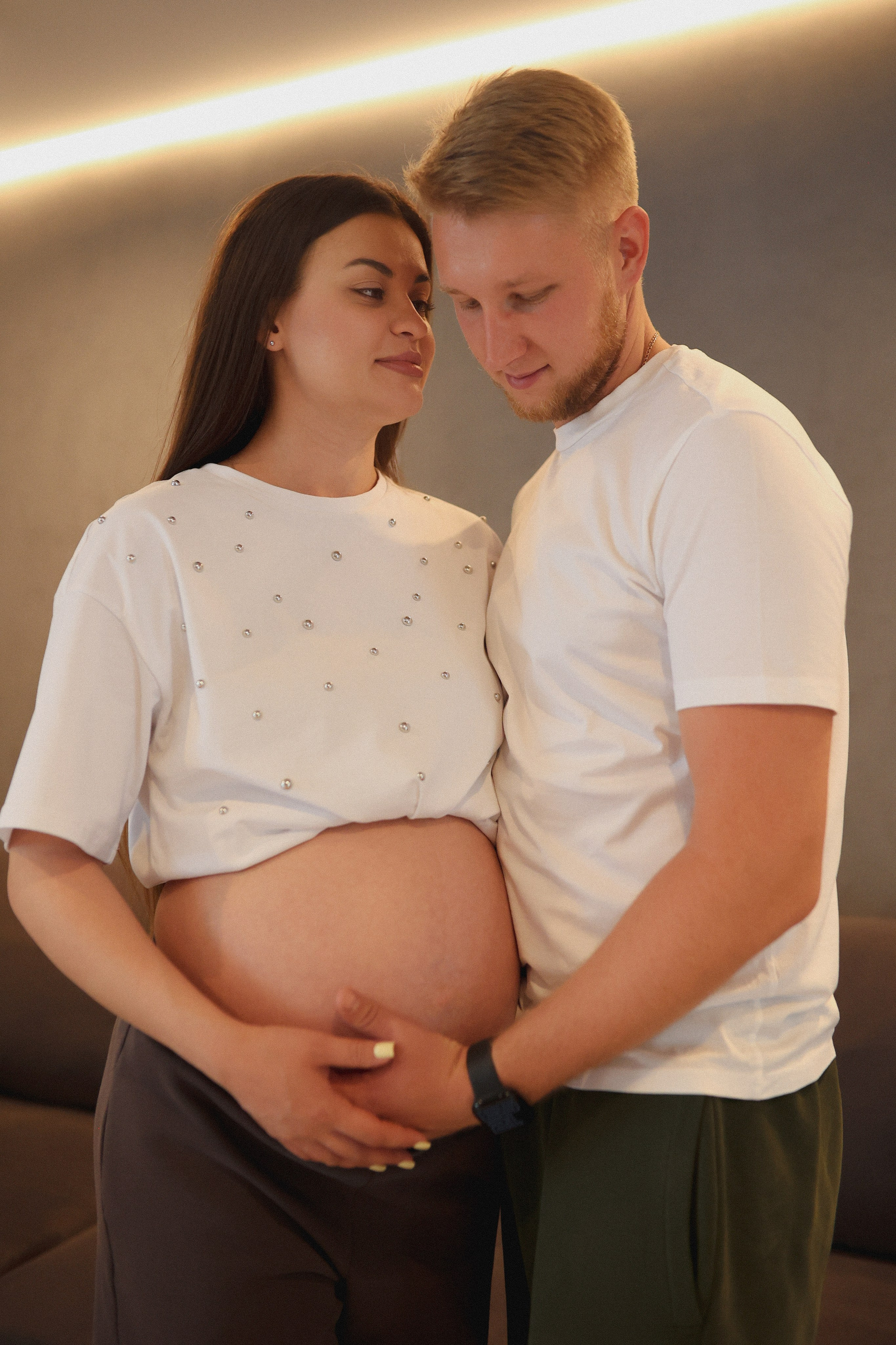 Семья Насти, Илья и животика. Фотограф Самара Лена Мандарин