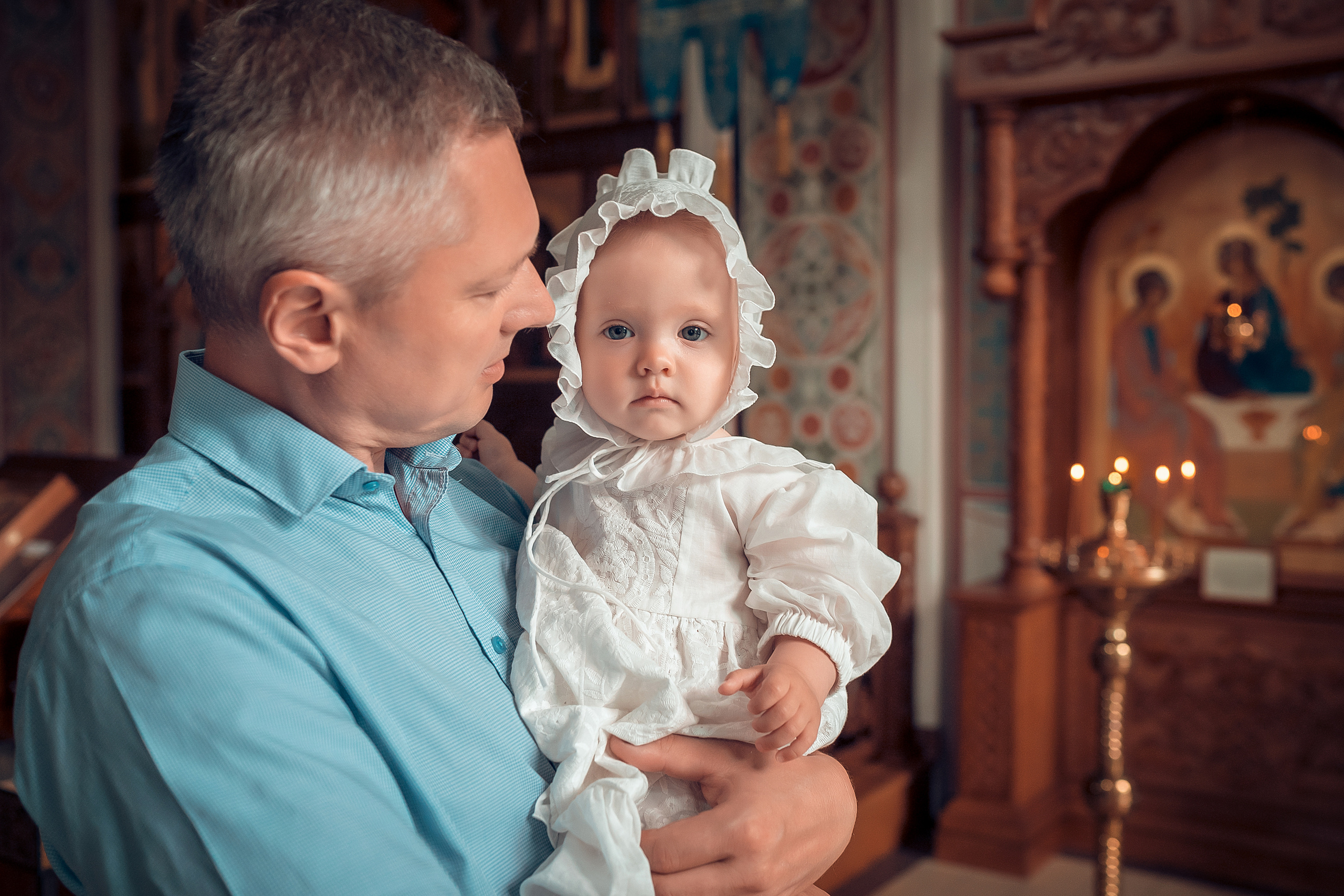 Крещение Софии Храм Иоанна Предтечи. Фотограф на Крещение и Венчание в Красноярске Рамазанова Юлия