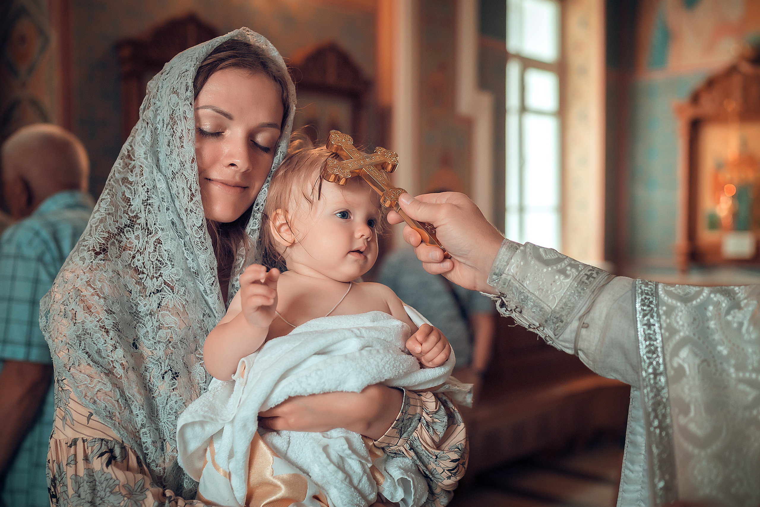 Крещение Софии Храм Иоанна Предтечи. Фотограф на Крещение и Венчание в Красноярске Рамазанова Юлия