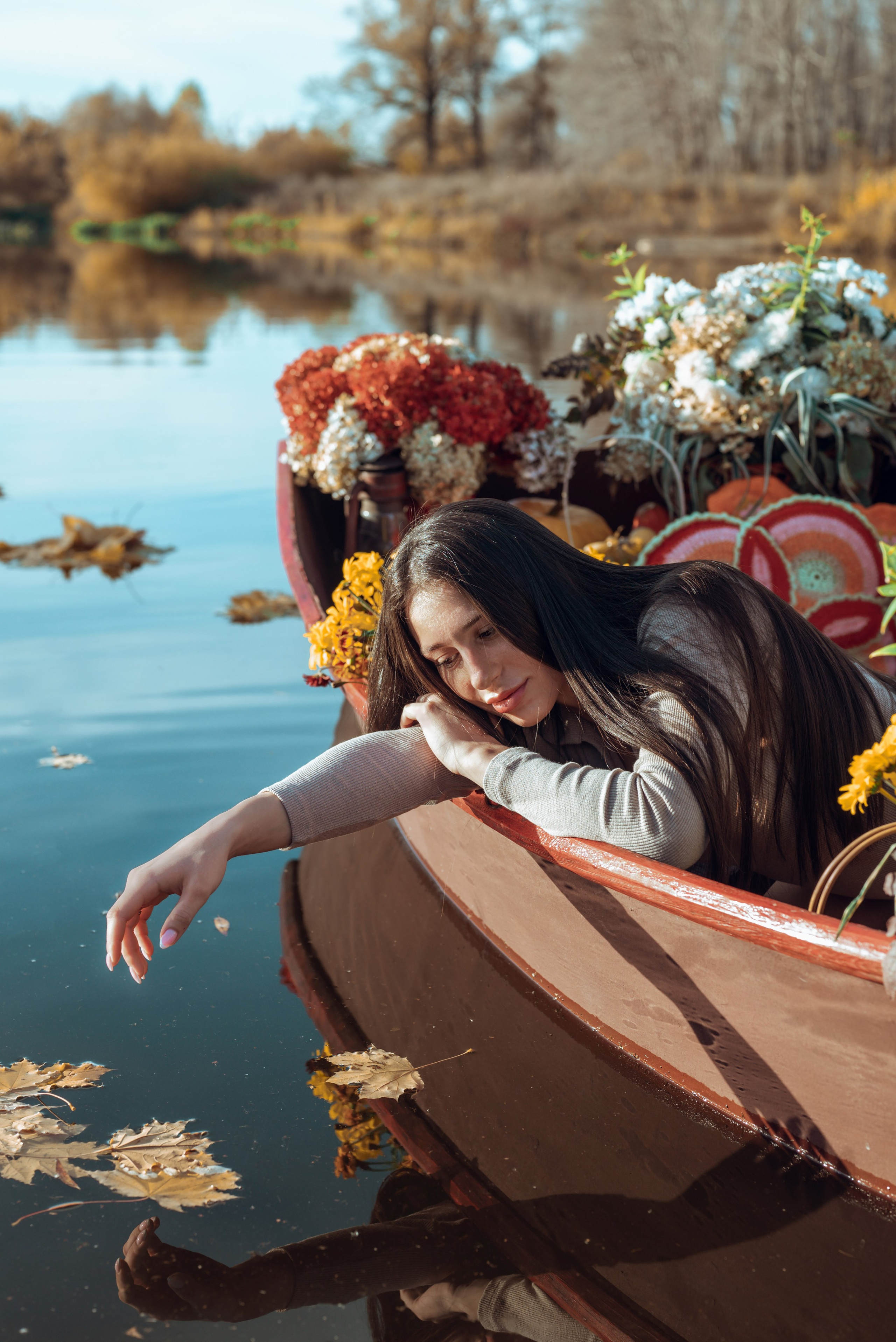 Фотопроект с осенней лодкой. Фотограф в городе Салават