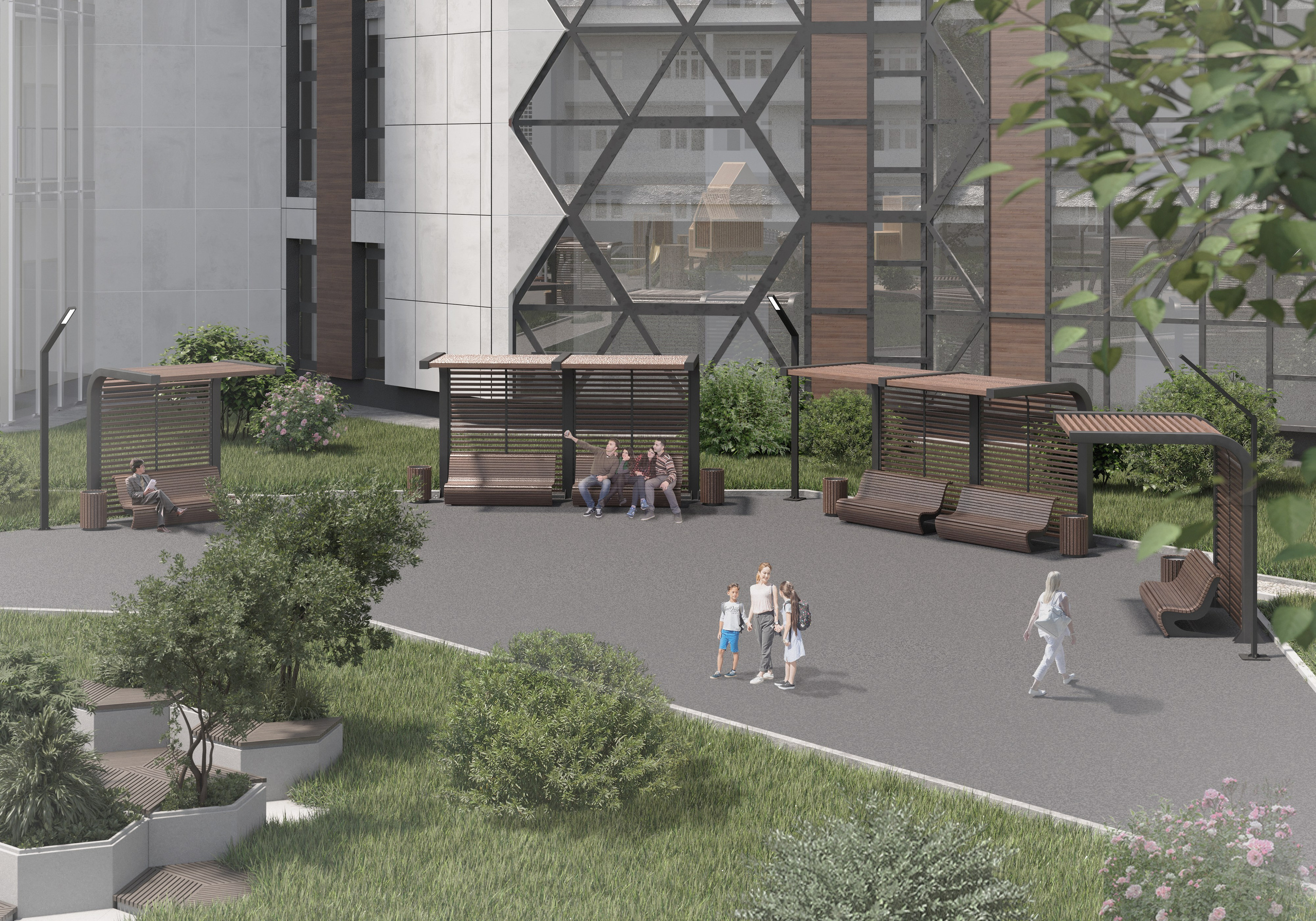 Благоустройство территории санатория «Усть-Кут». 3D-дизайнер Кристина Пуляевская