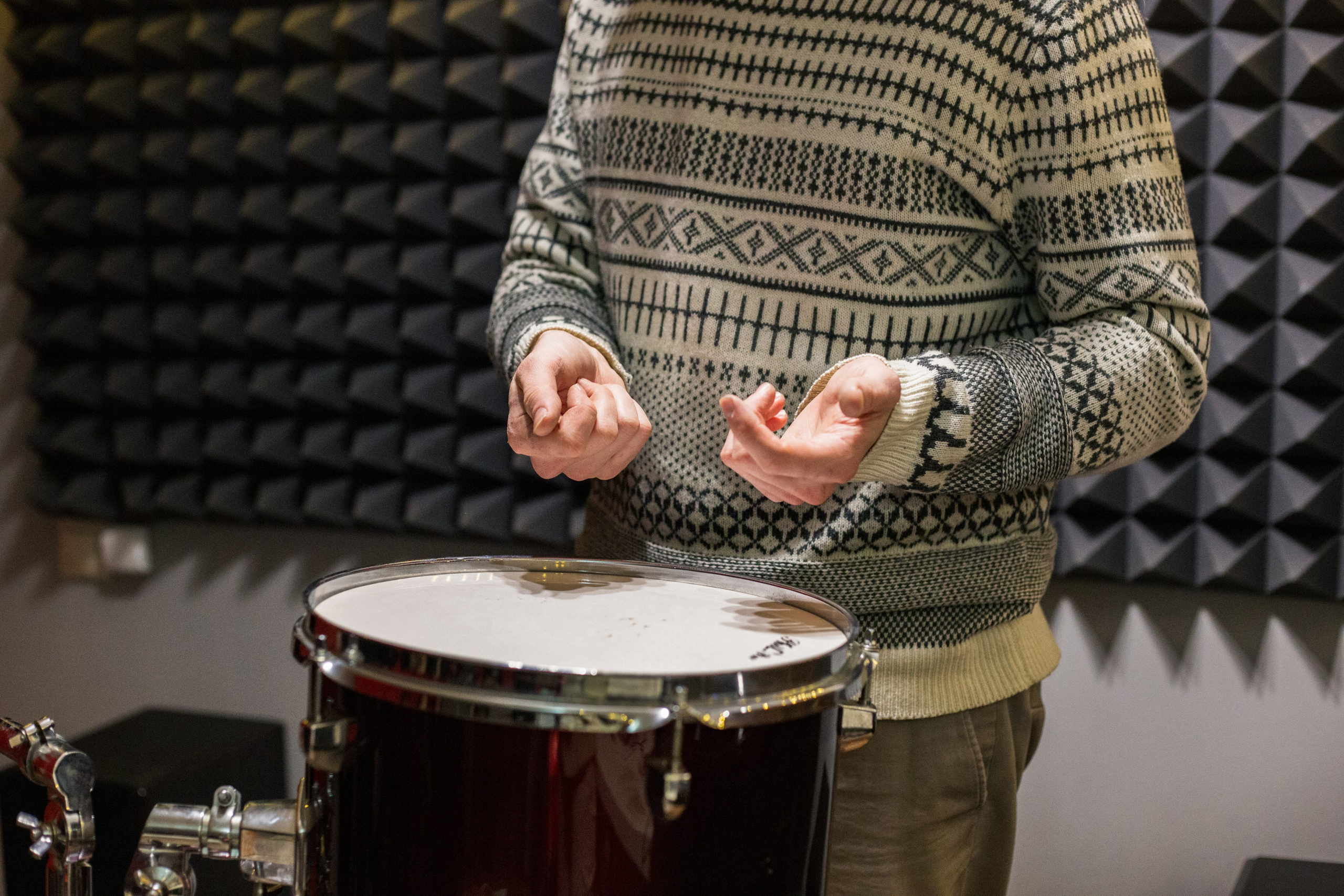Мастер-класс в школе (барабан). Портретный фотограф в Москве Афанасьева Вера