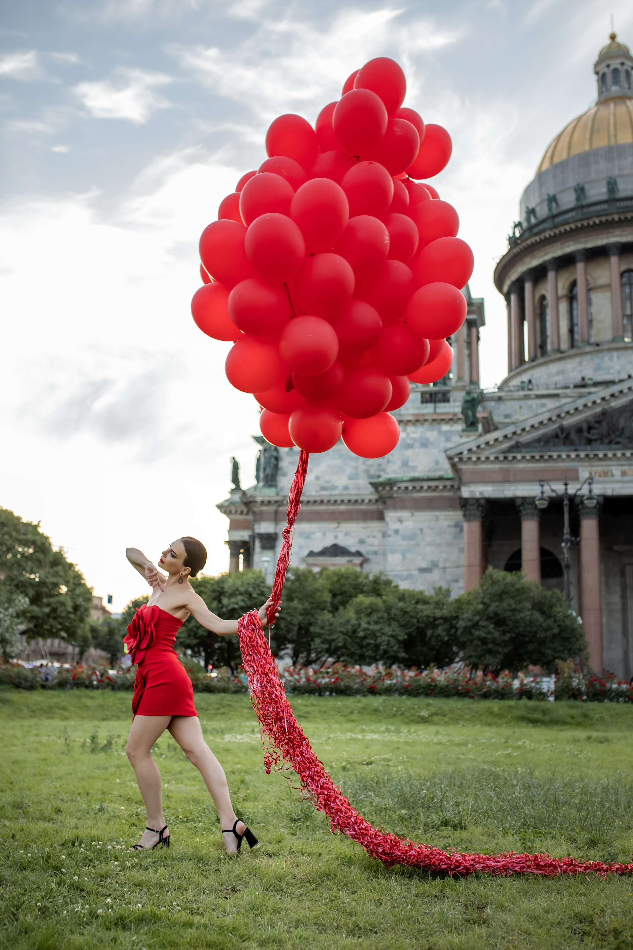 Творческая съемка с воздушными шарами. Татьяна. Свадебный и семейный фотограф в Колпино и СПб Юлия Папанова