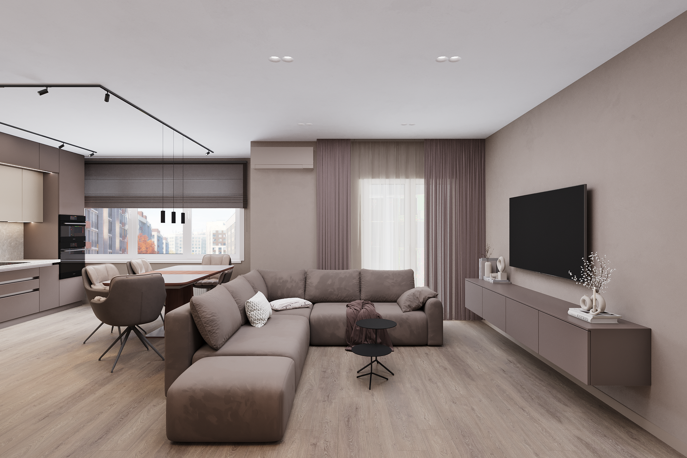 Квартира 80 м². 3D-визуализации