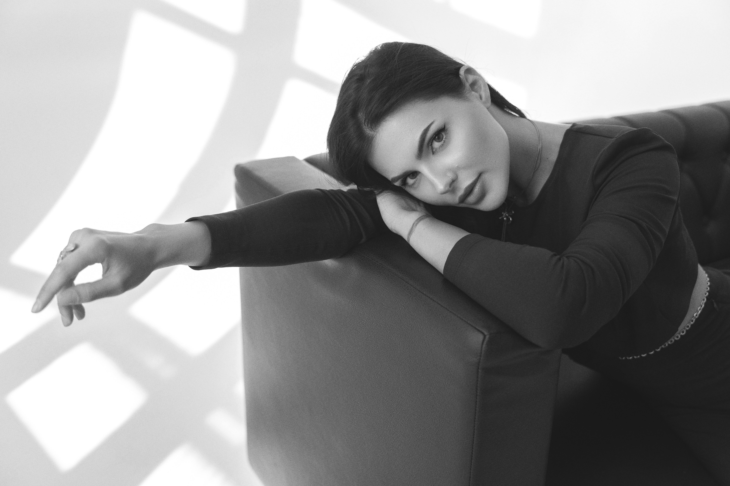 студийная фотосессия, девушка в студии