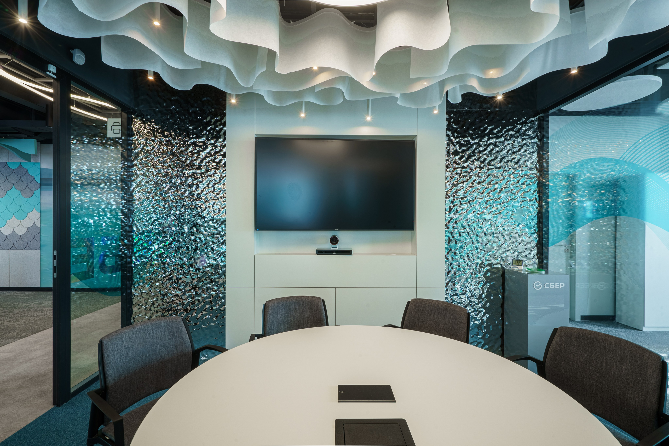 Интерьерная фотосъемка офиса Сбербанка, профессиональный фотограф в Архангельске