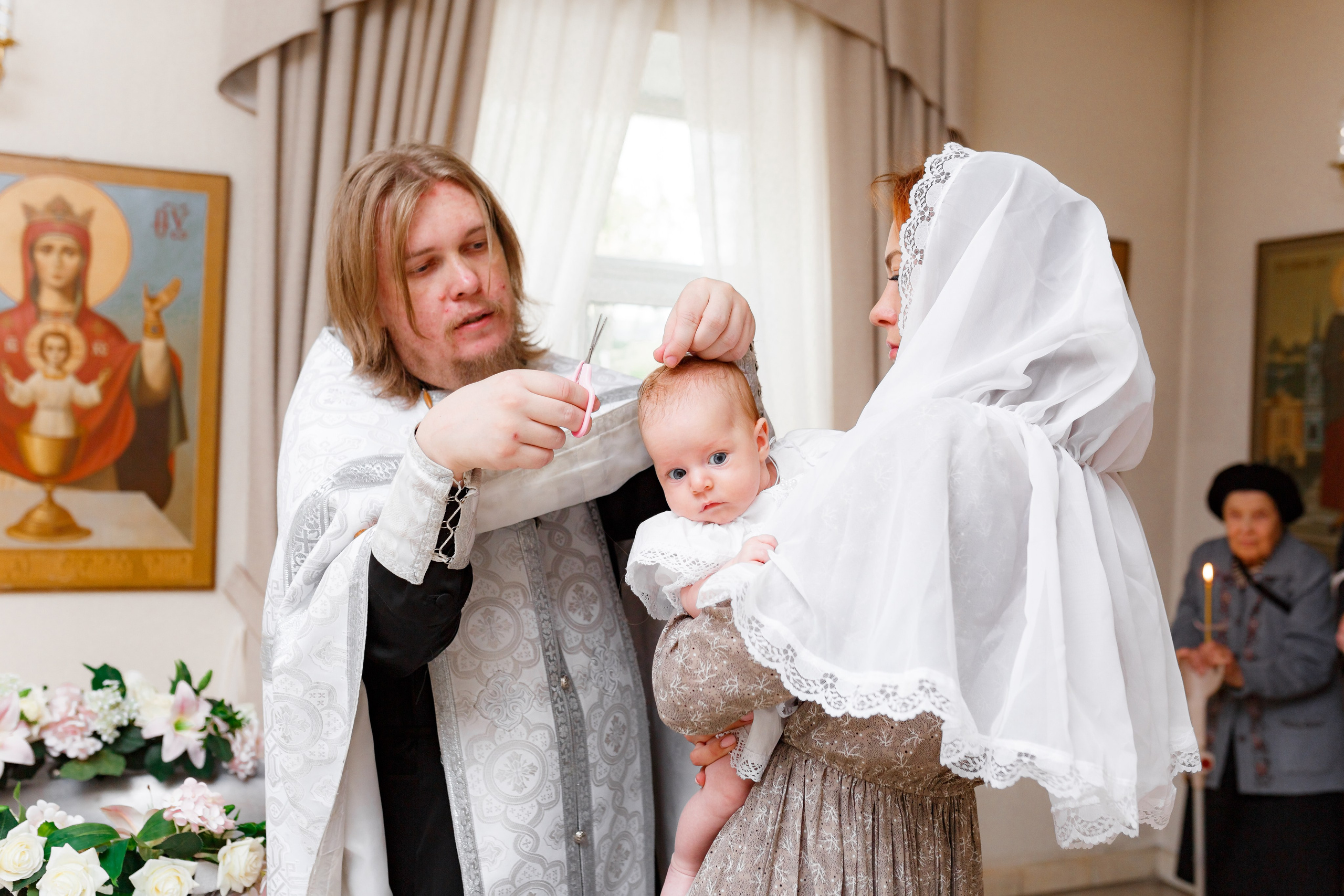 Крещение в храме города Верхняя Пышма. Семейный фотограф в Екатеринбурге