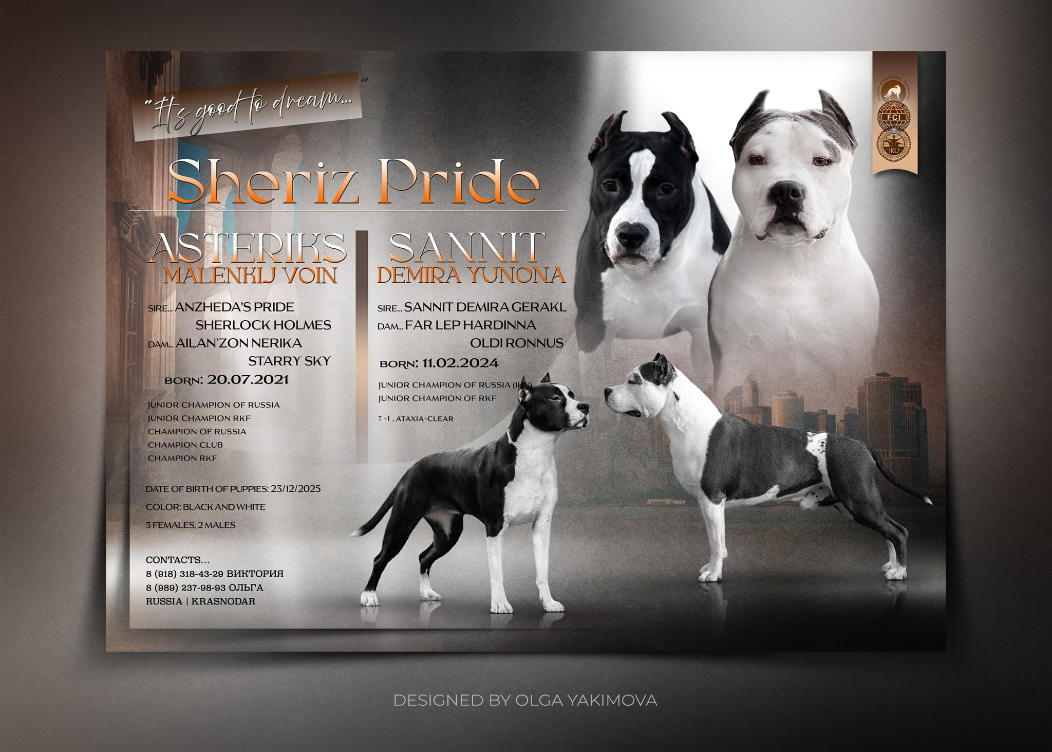 Animal presentation. Фотограф