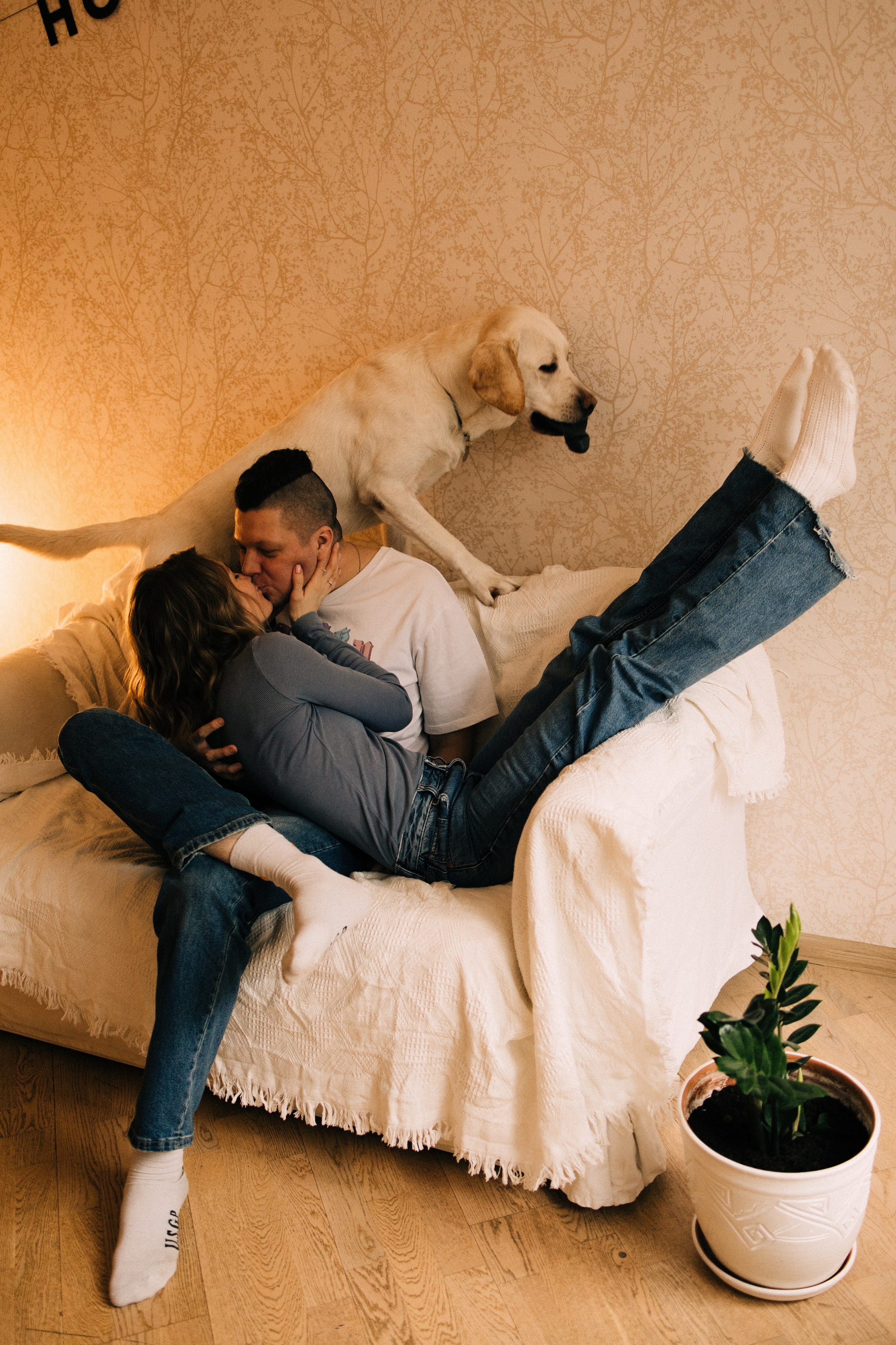 Дома трое. Фотограф Настя Леонова