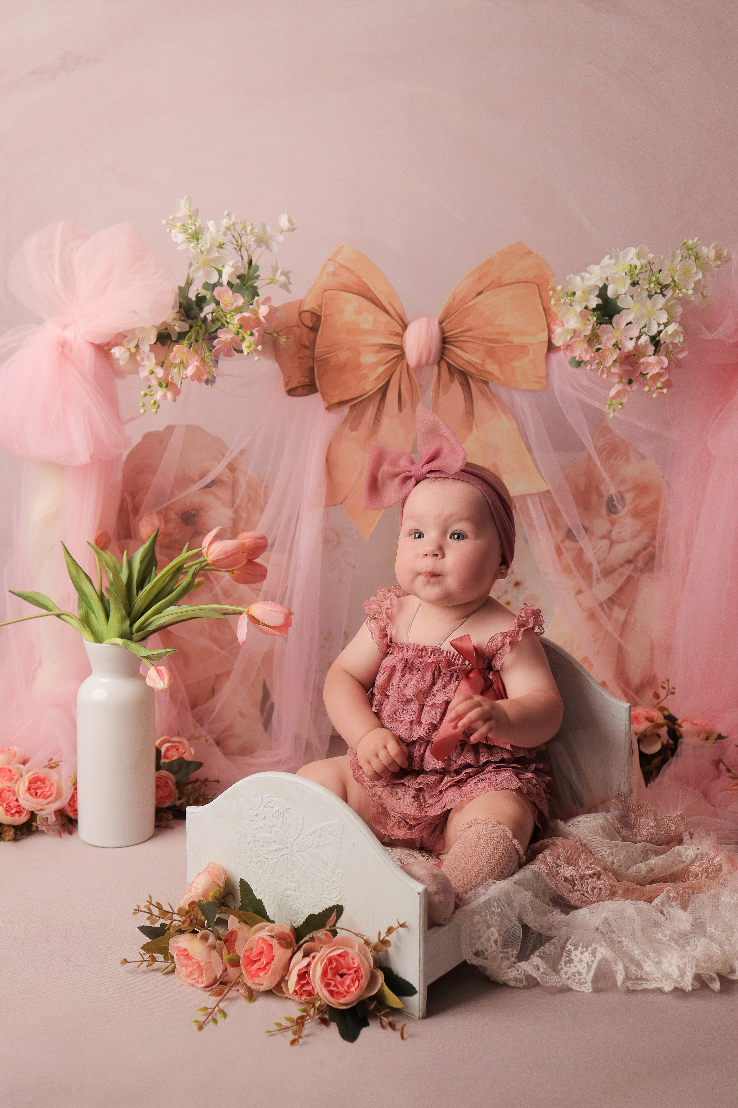 Дашенька, 9 месяцев. Фотограф новорожденных в Новокузнецке Анна Горошникова