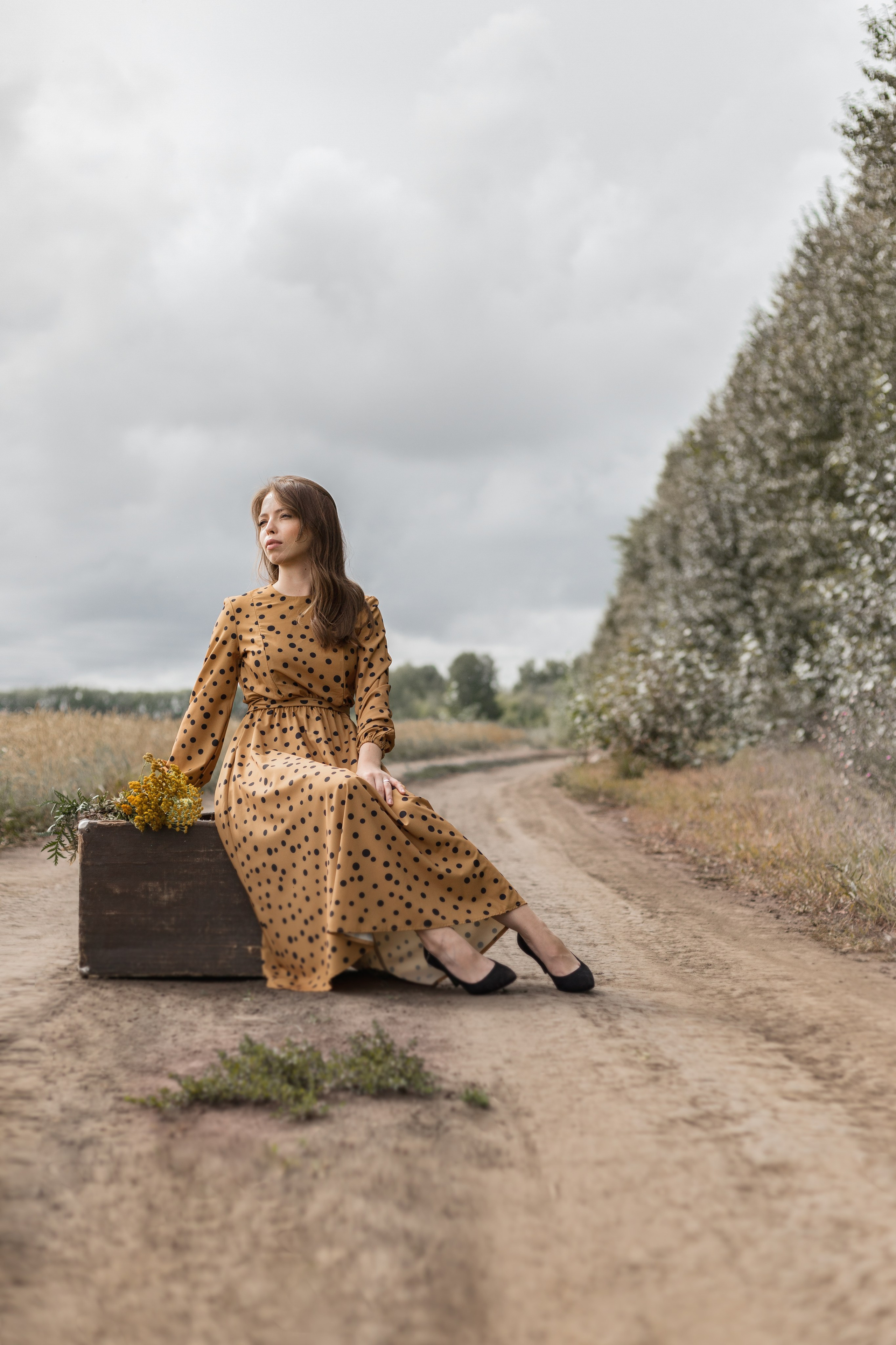 Художественный портрет на свежем воздухе. Фотограф в Новосибирске Краснова Евгения