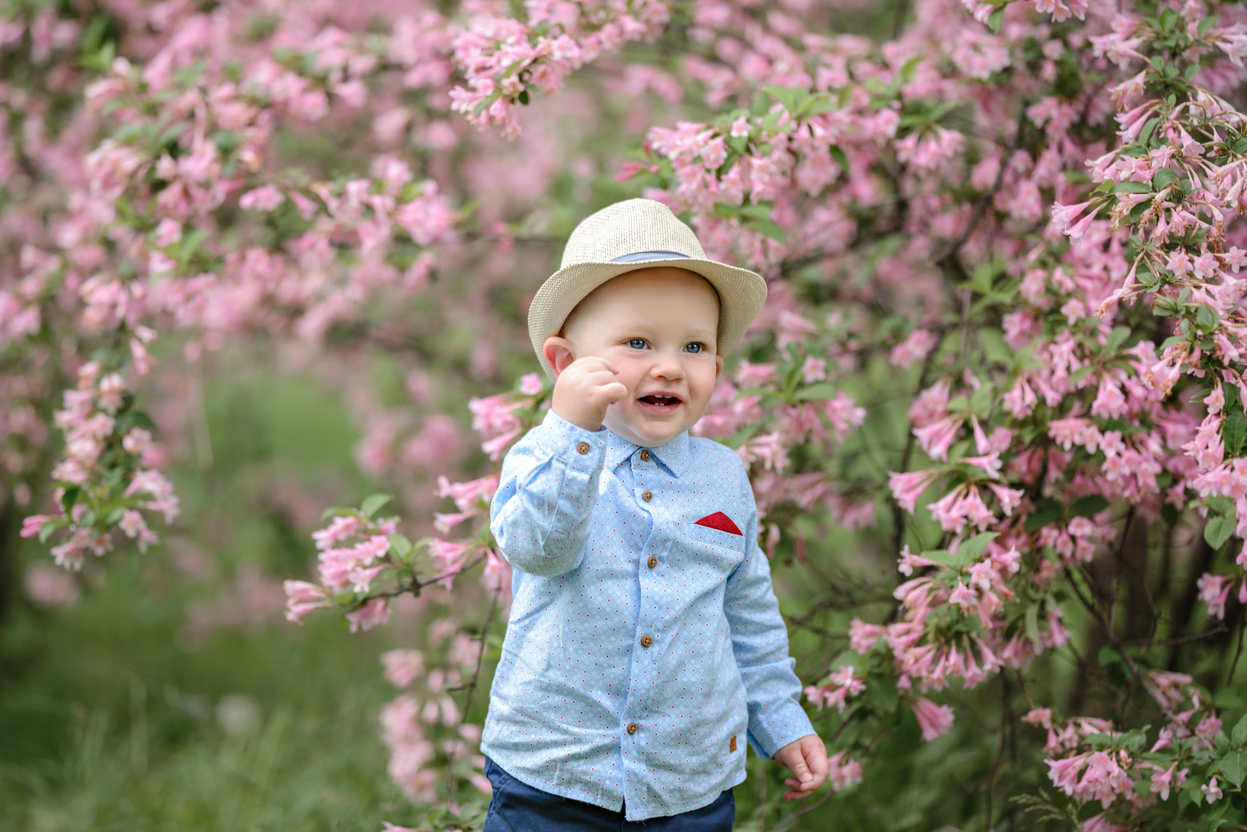 Семья Анастасии в Ботаническом саду