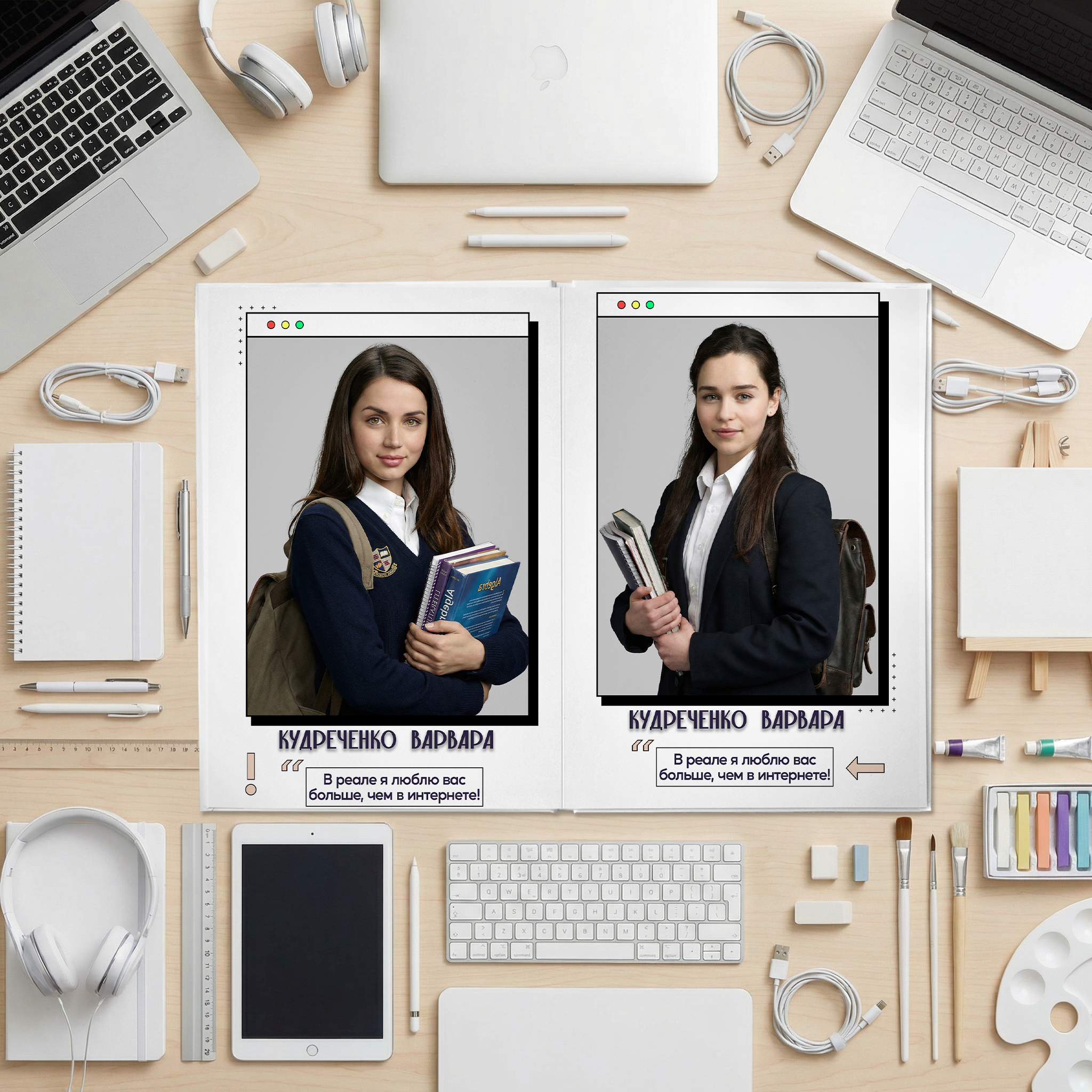 036 Internet II. Дизайны, psd шаблоны школьных и выпускных альбомов и обложек