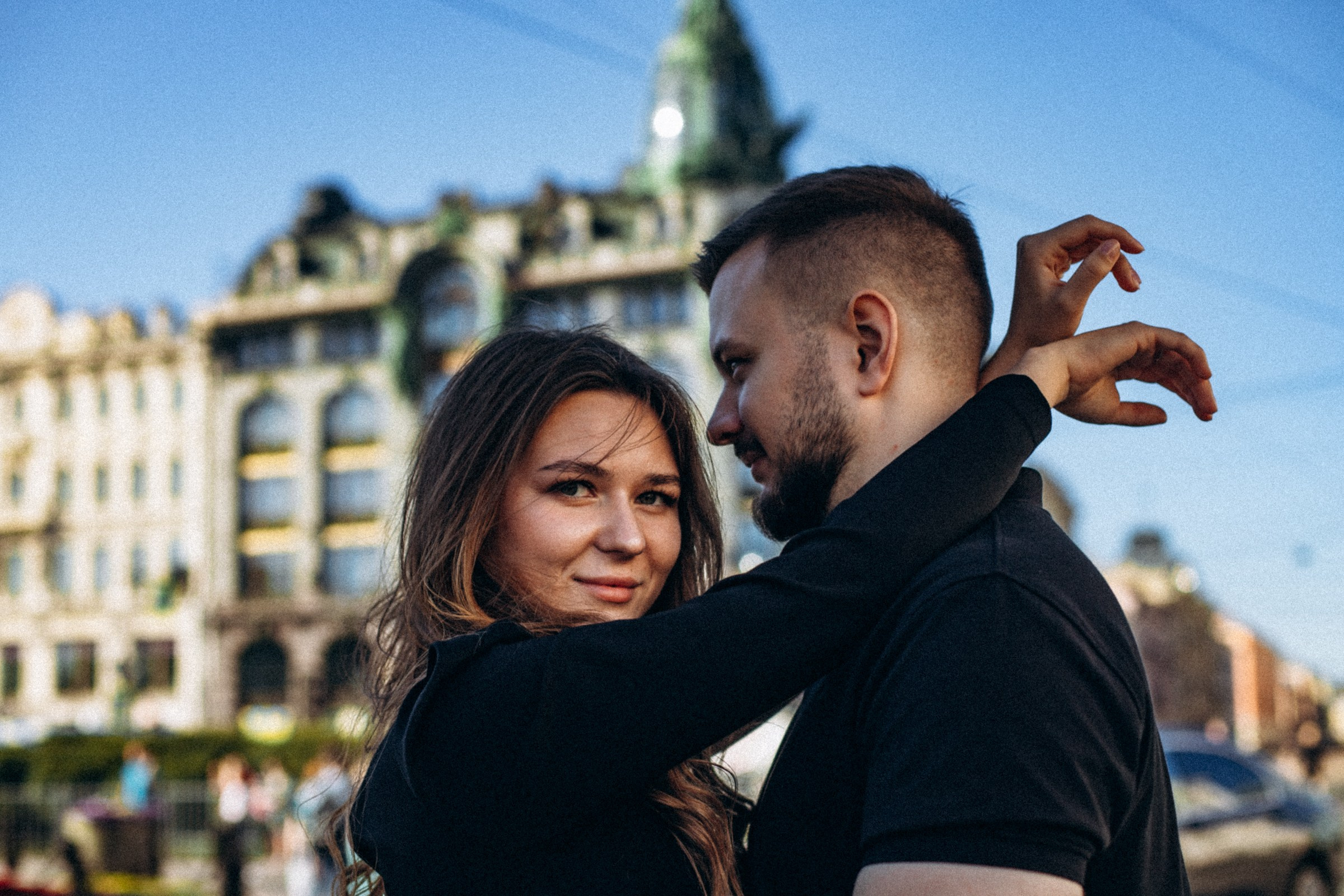Дмитрий и Юлия в августе. Фотопрогулка в Петербурге. Индивидуальный и семейный фотограф в Санкт-Петербурге