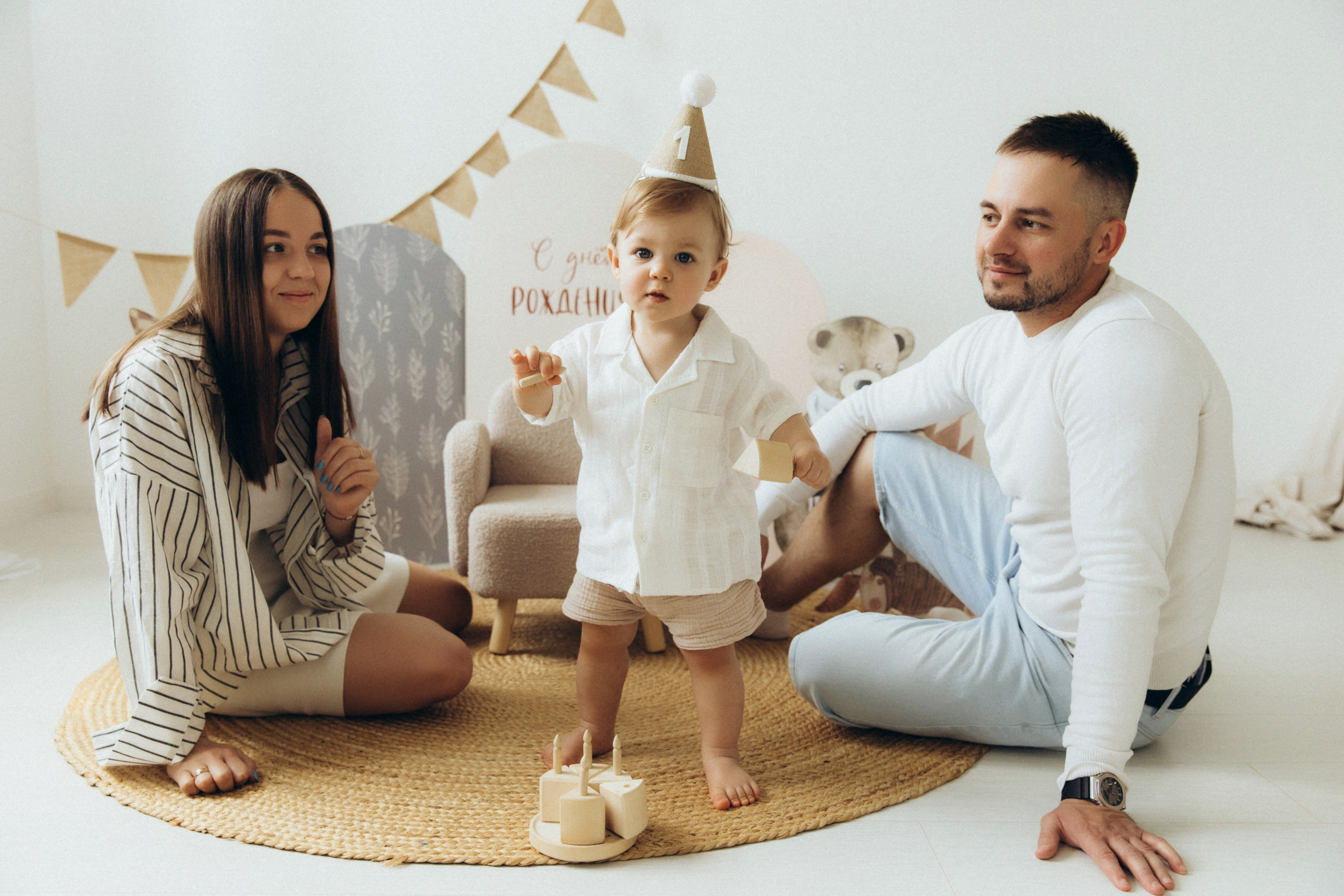 Годик в кругу семьи. Фотограф на крещение в Рязани. Семейный фотограф