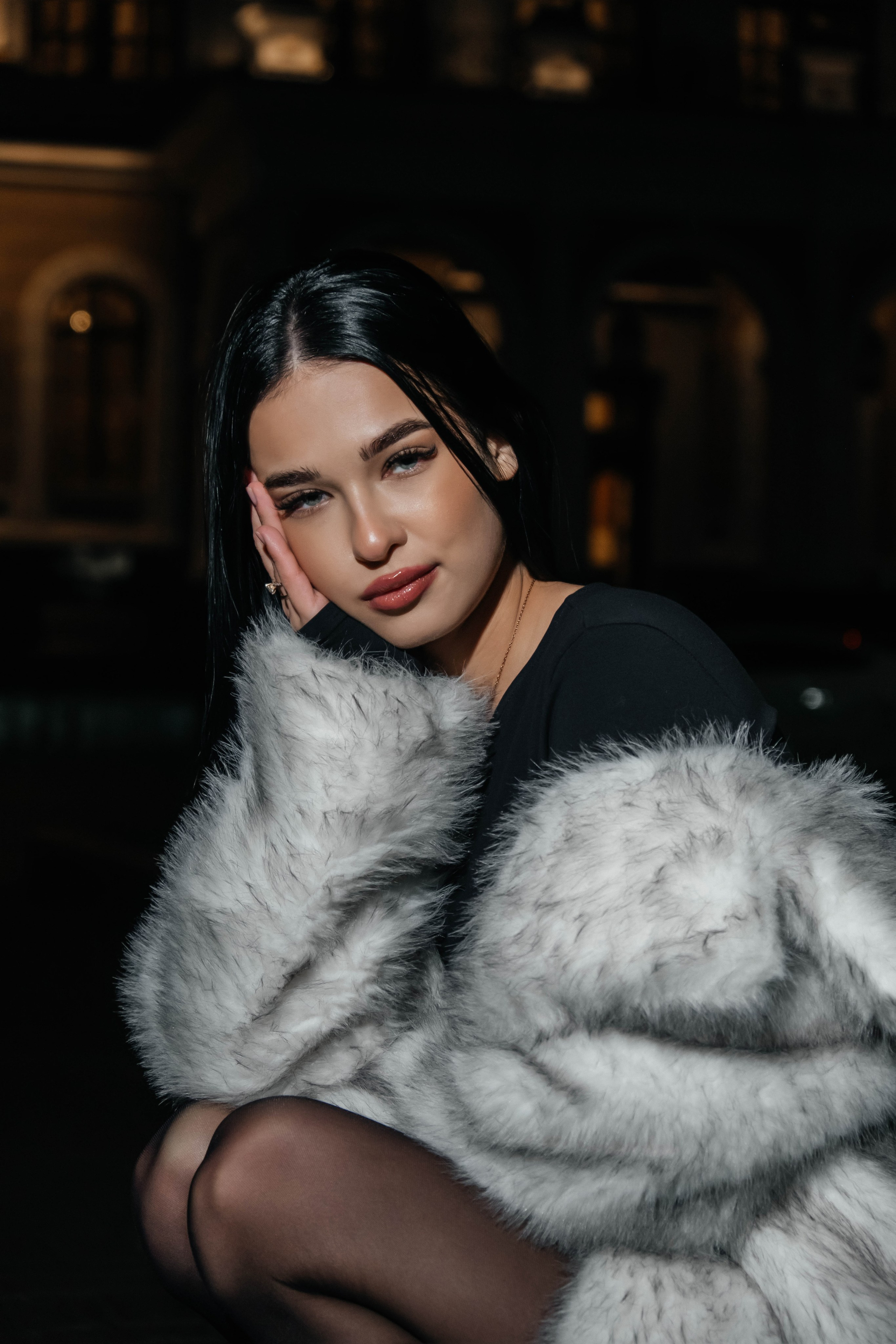 Ночь. Улица. Фонарь. Полина. Свадебный и портретный фотограф Казань | Белебей