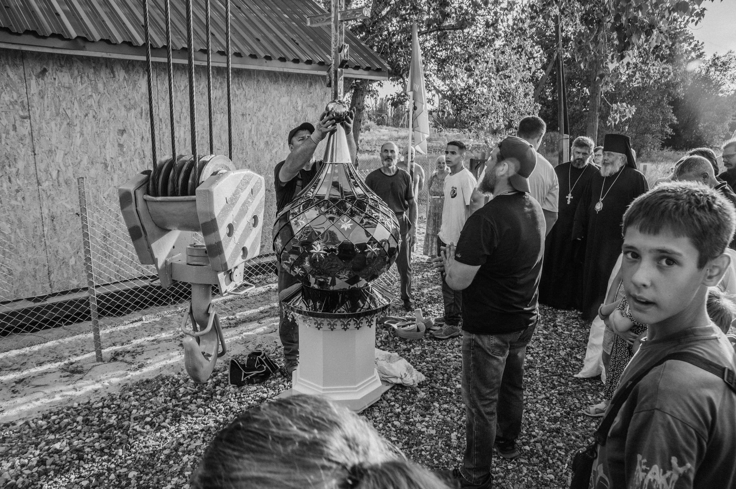 Освещение купола в храме Казанской иконы Божьей Матери х. Закутский. Церковный, семейный и репортажный фотограф Волгоград, Волжский