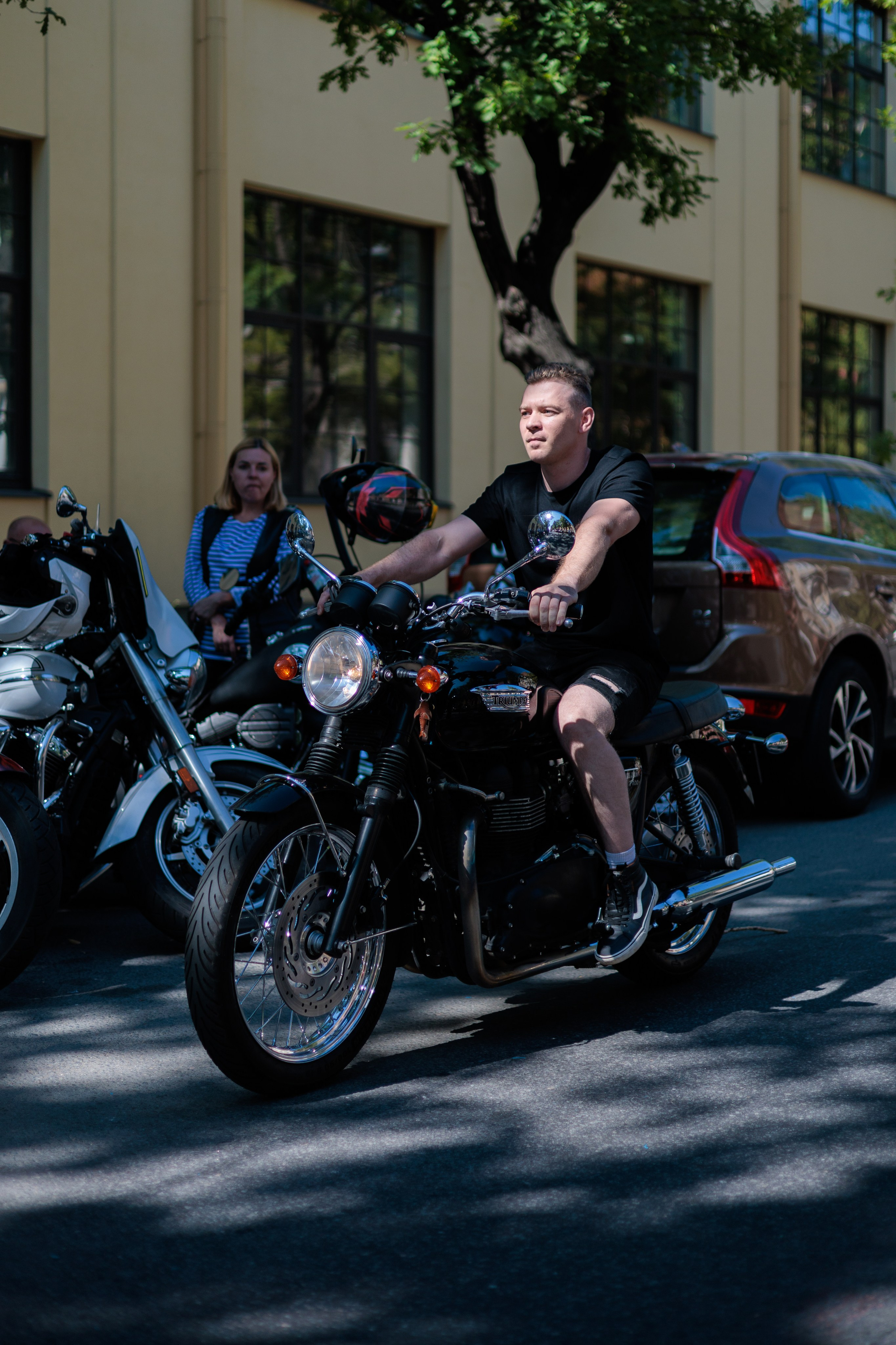 День ВМФ с мотоклубом 28.08.24. Репортажный фотограф Санкт-Петербург | Роман Карбышев