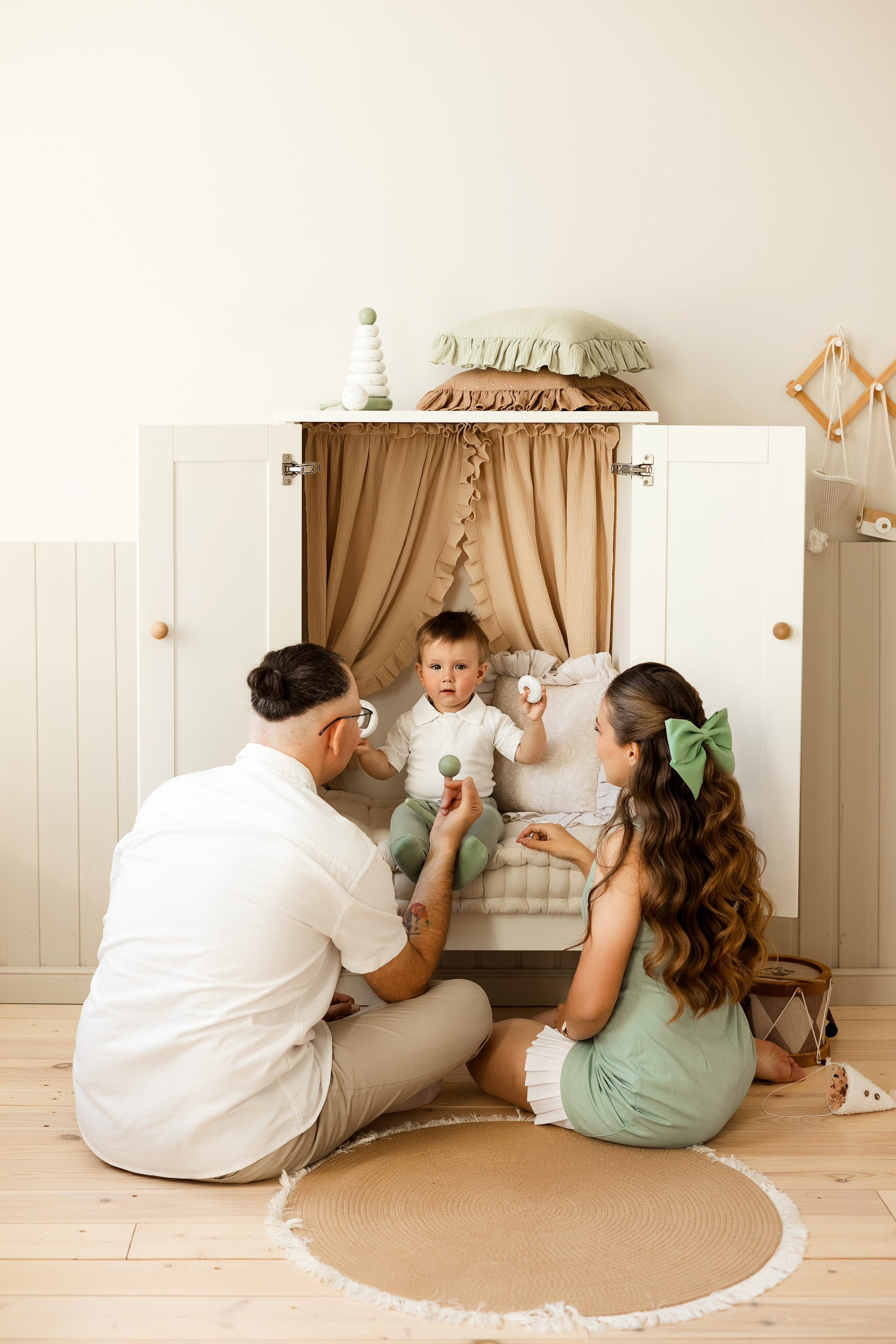 Съемка годовасия в студии Молоко. Семейный фотограф в Екатеринбурге Маргарита Курносова