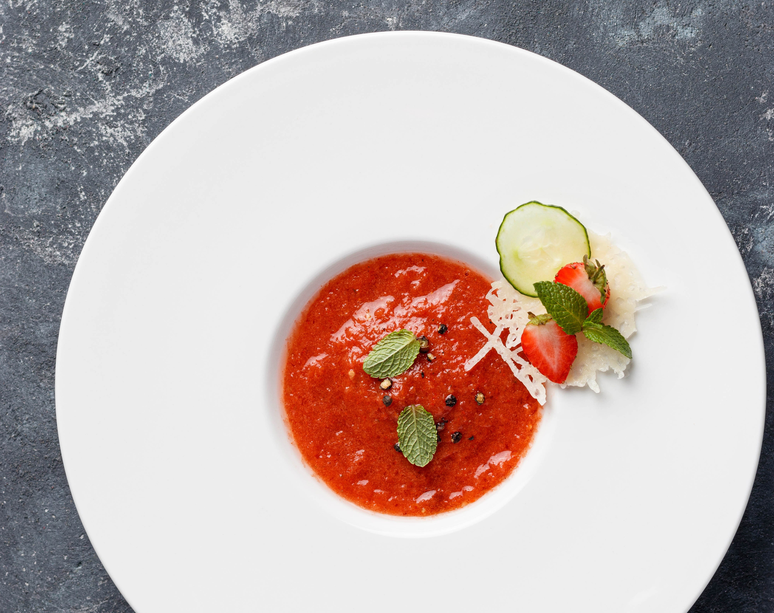 Холодный томатный гаспачо. Ольга Кирсанова фуд-фотограф, фуд-стилист, Москва