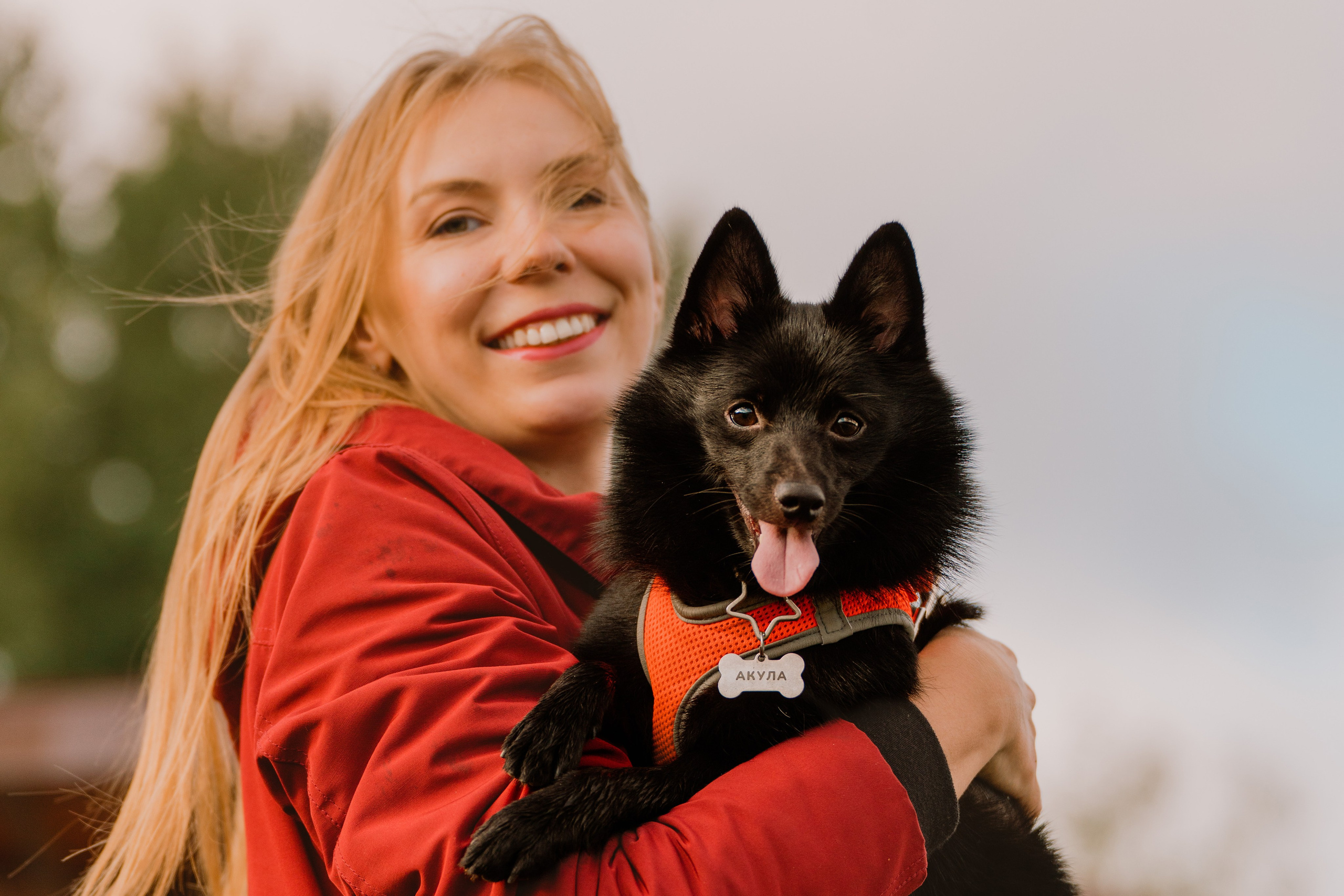 Евгения и Акула. Фотограф анималист в Спб недорого Олеся Майорова