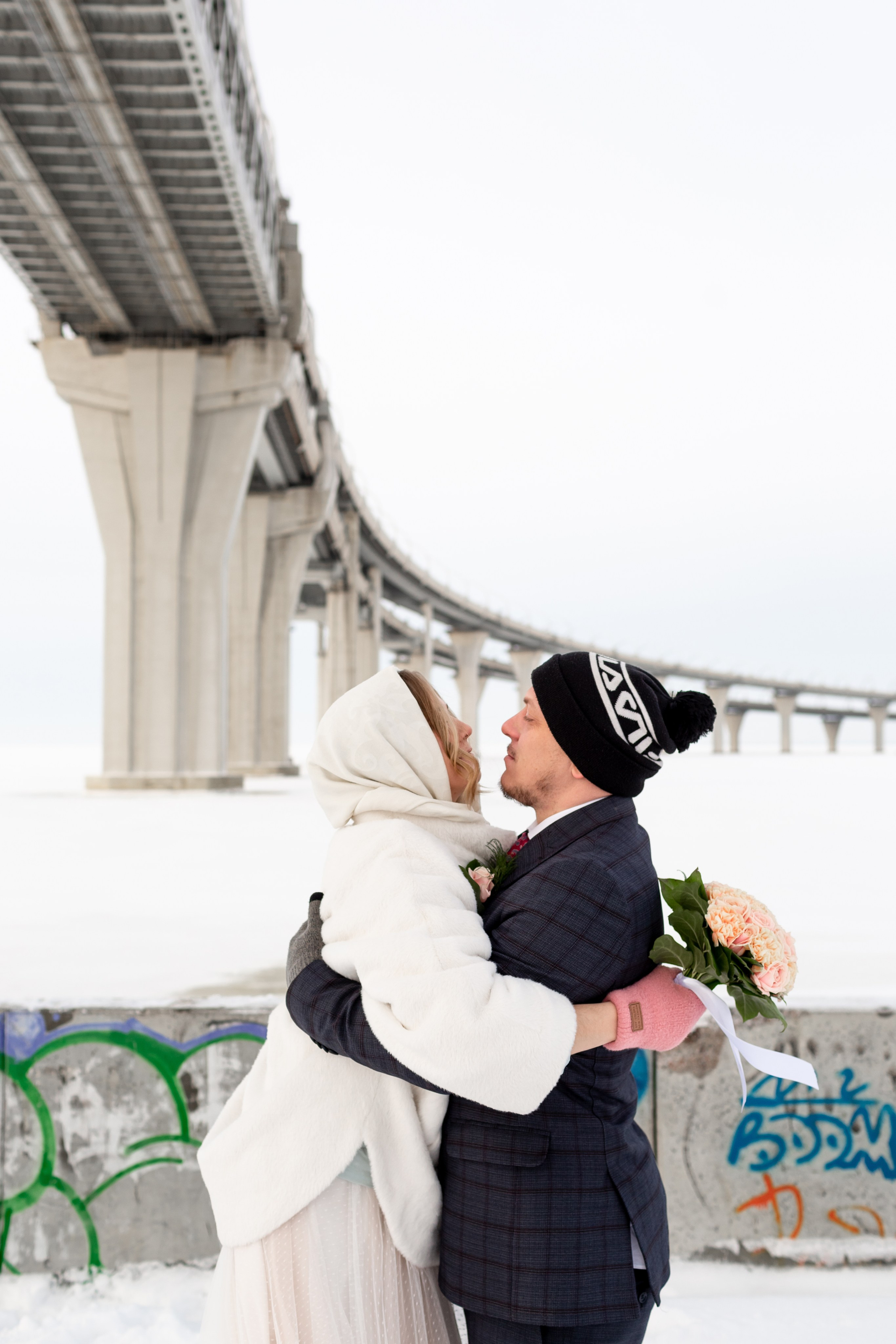 Свадебная фотосессия зимой. Свадебный фотограф Кирилл Белый