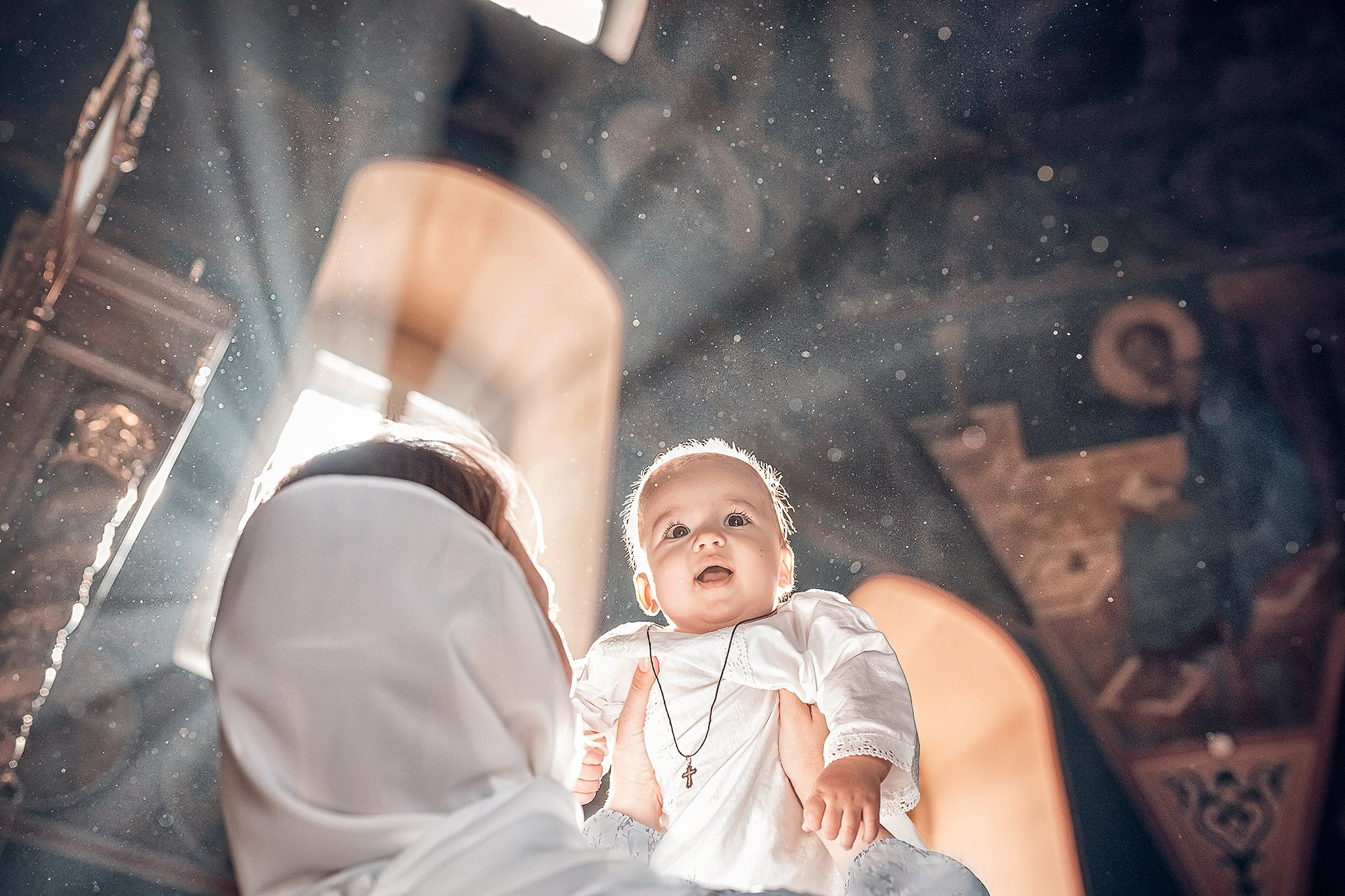 Таинство Крещения (постановочная съемка). Moscow_CPC