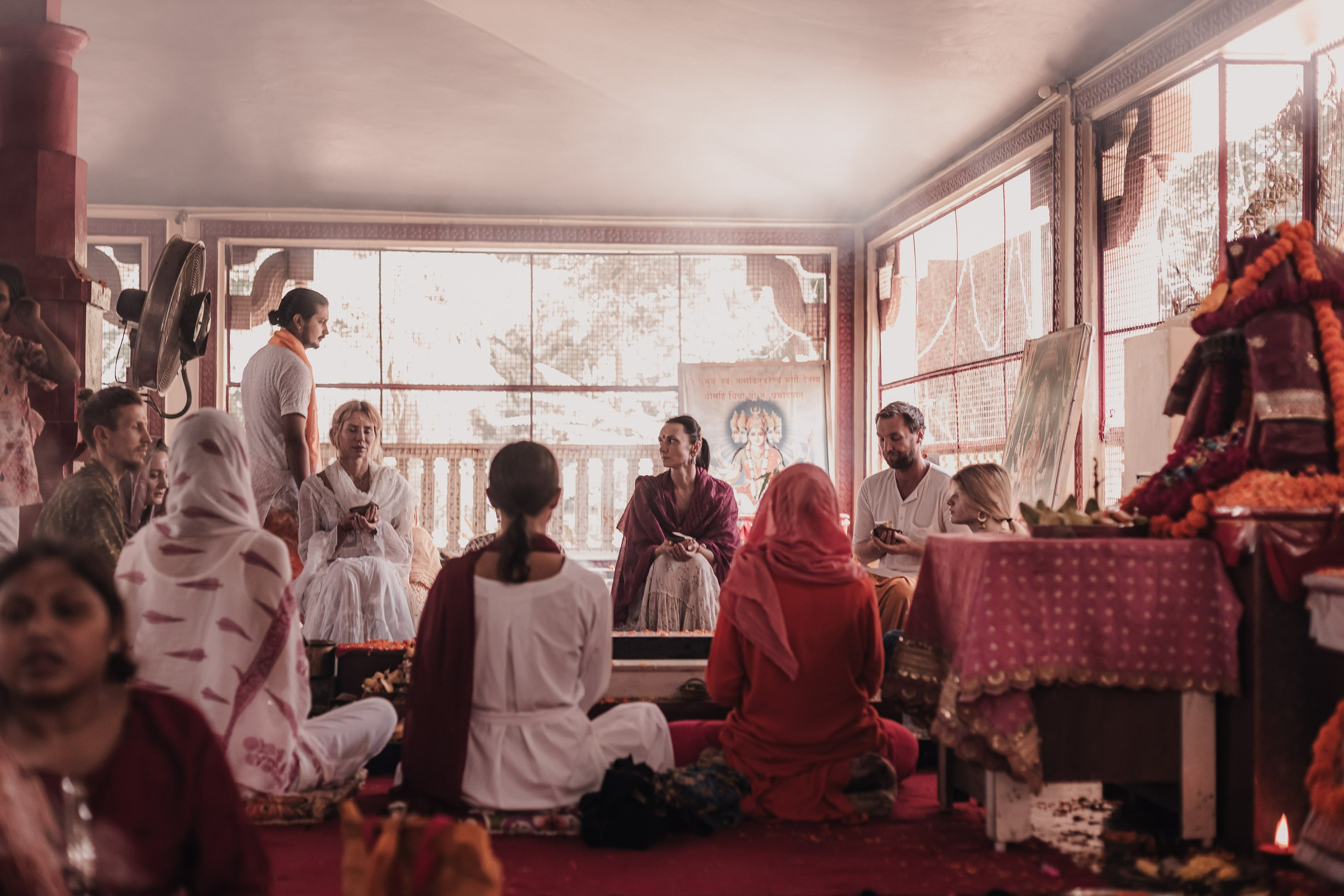 Navaratri yajna at Devraha Baba Ji ashram. Мариам Багдасарян
