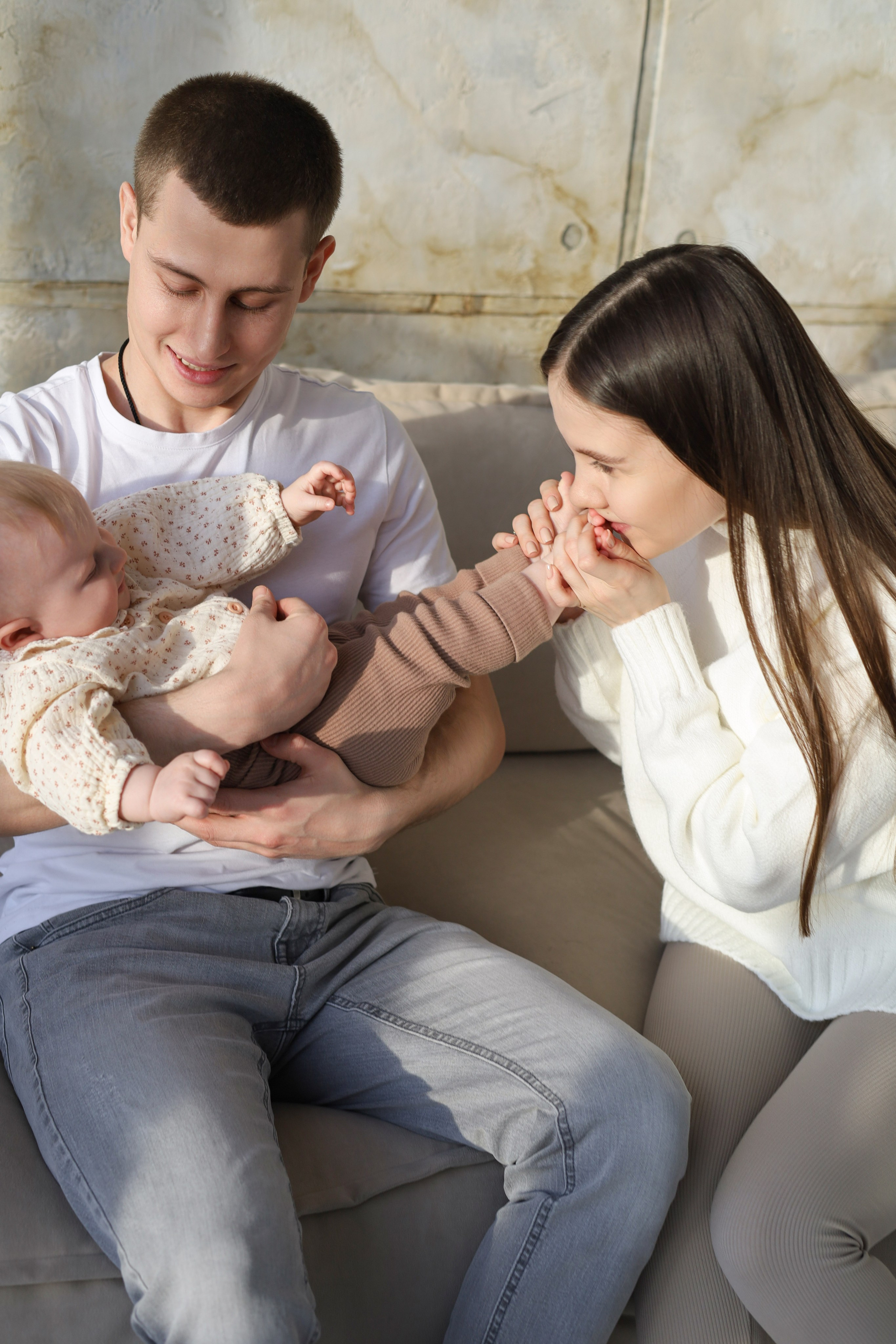 Семейная Катя, Юра и Милашка. Фотограф Марина Кот