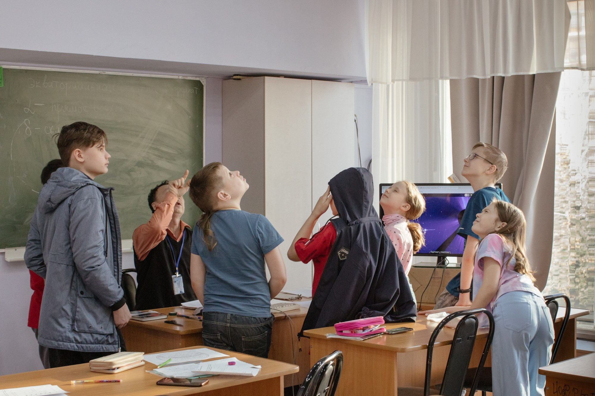 Занятие в Астрономическом кружке, Дворец творчества юных, Ижевск