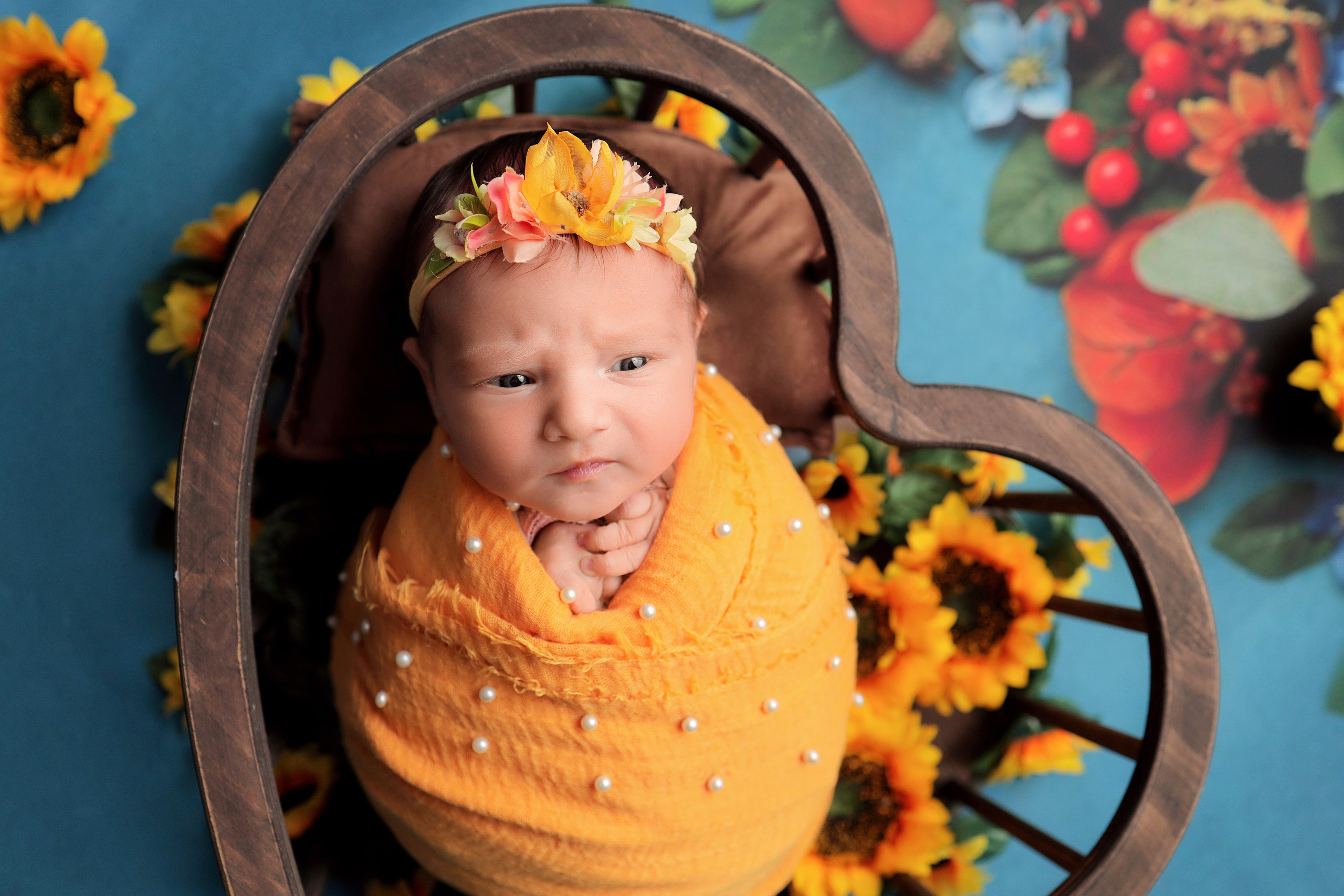 Карина, 8 дней. Фотограф новорожденных в Новокузнецке Анна Горошникова
