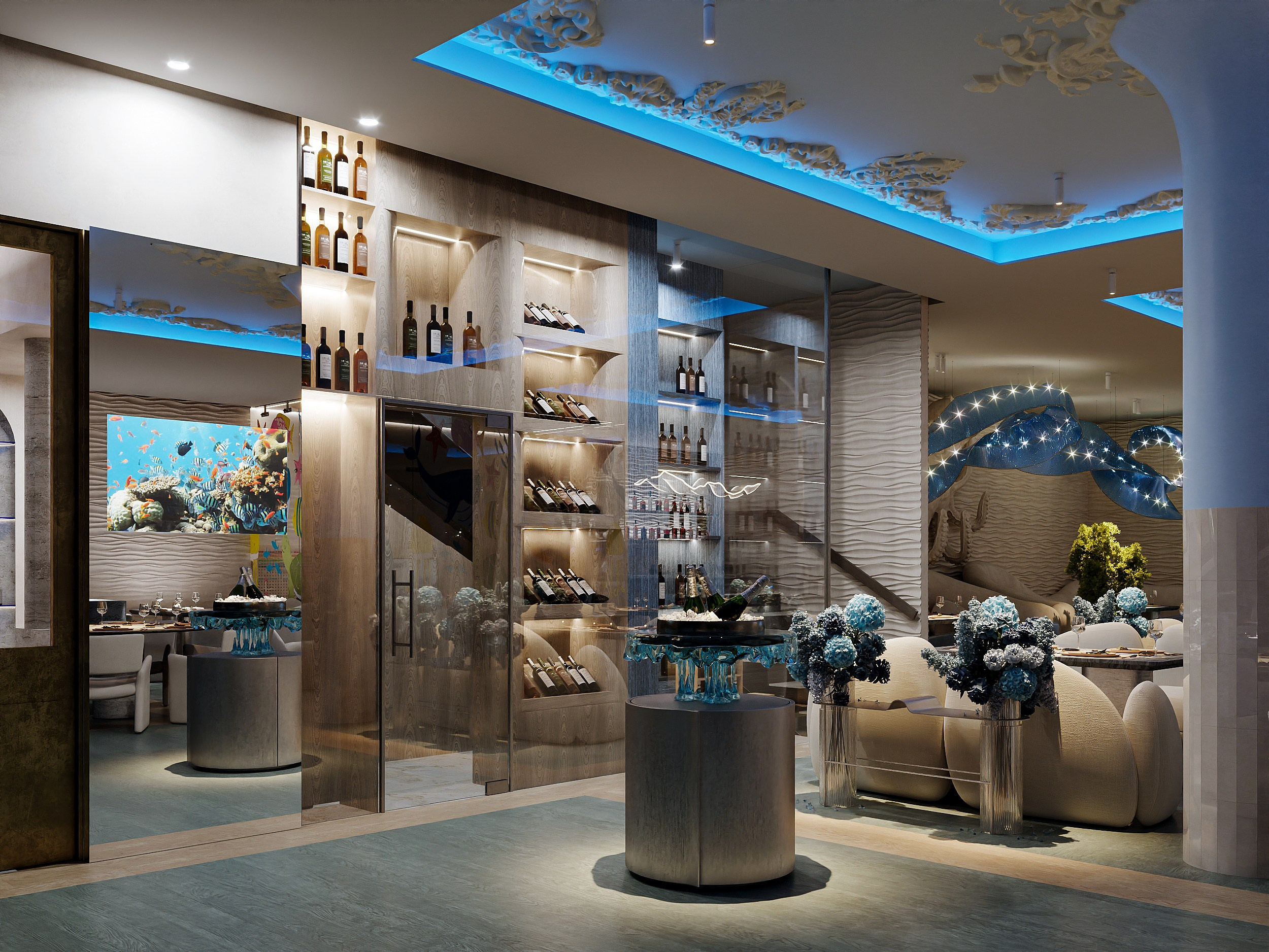 Ресторан морепродуктов. 3D визуализатор в Москве Сердюк Владислав