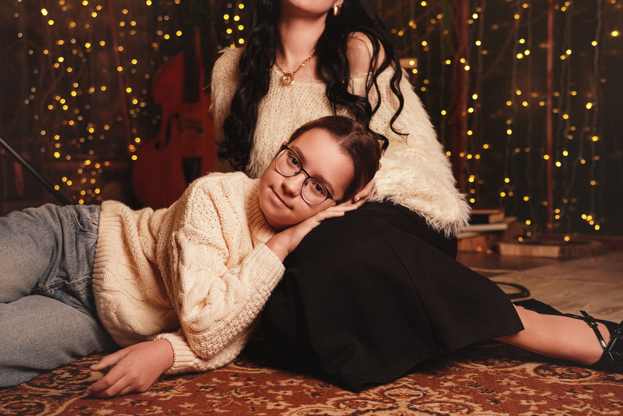 Новогодняя фотосессия в Ростове-на-Дону. Мама и дочь в фотостудии Royal. Свадебный фотограф в Ростове-на-Дону. Таинство Крещения и Венчания, семейные фотосессии. Алёна Чёботова