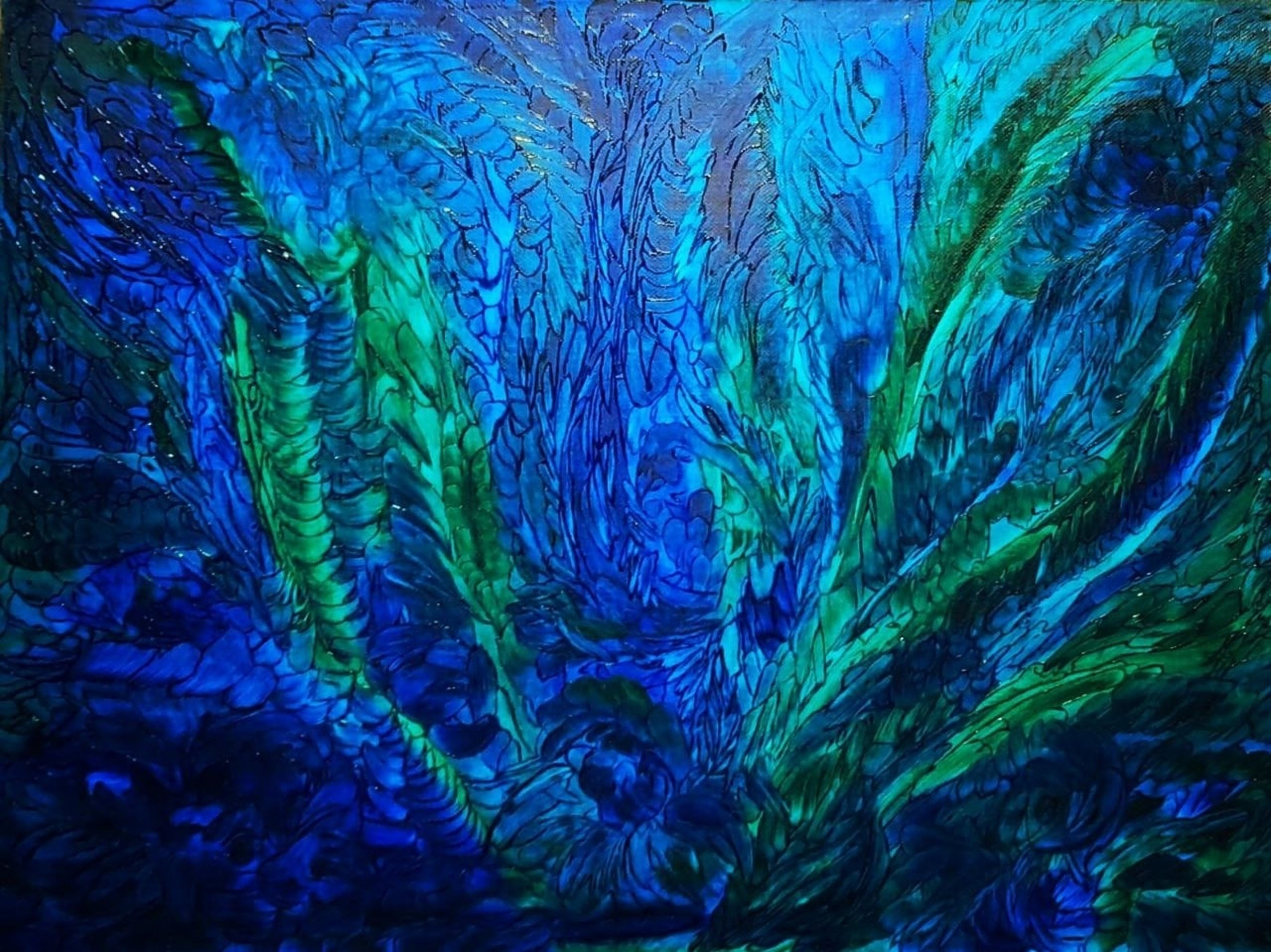 Абстракция. Фантазия. Буйство флоры и где-то между ней фауна. 