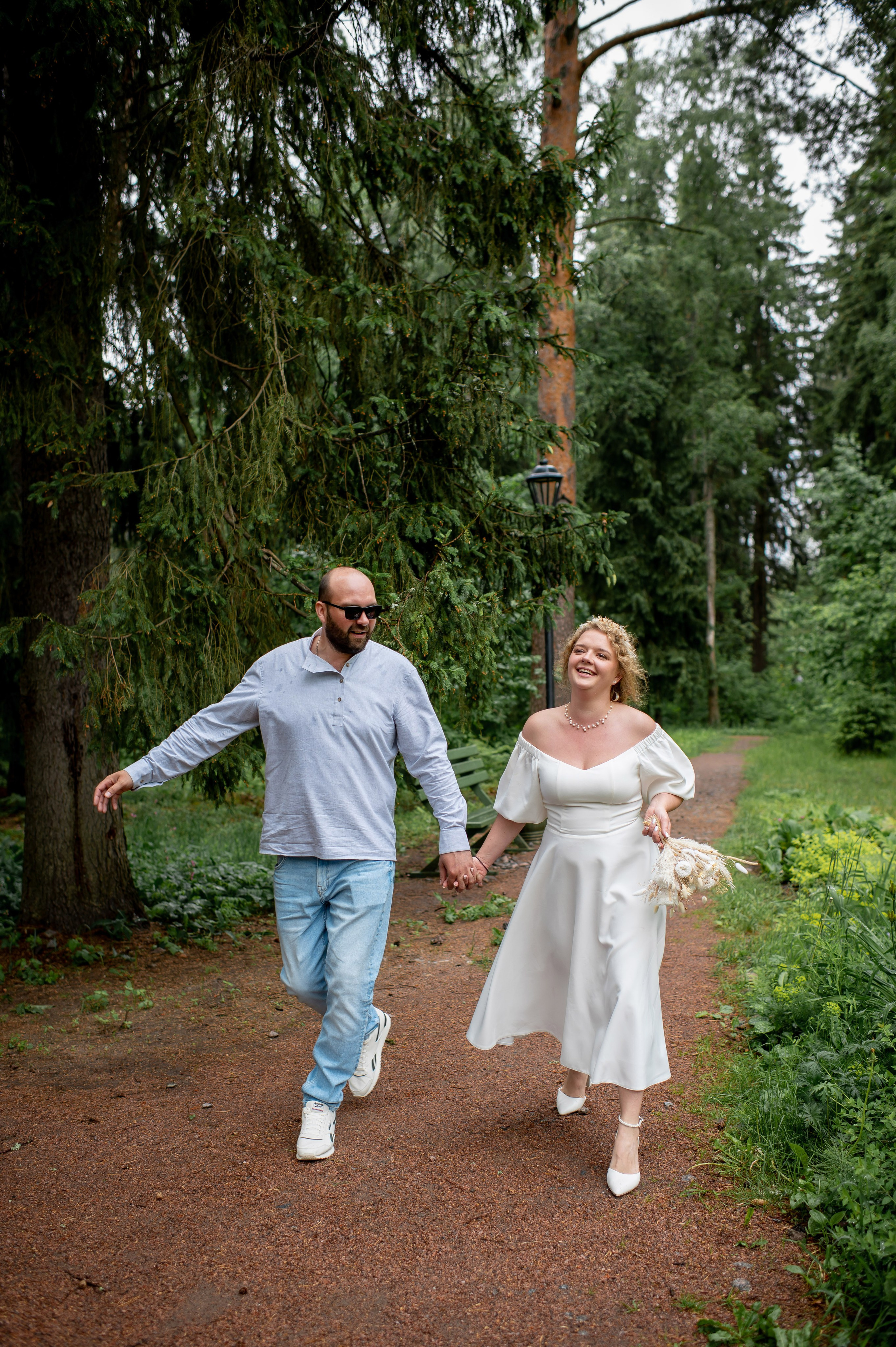 Станислав и Анастасия (нестандартная свадебная фотосессия в лесу и на Финском заливе). Портретный, семейный и свадебный фотограф в Санкт-Петербурге и в Пушкине Ширяев Денис