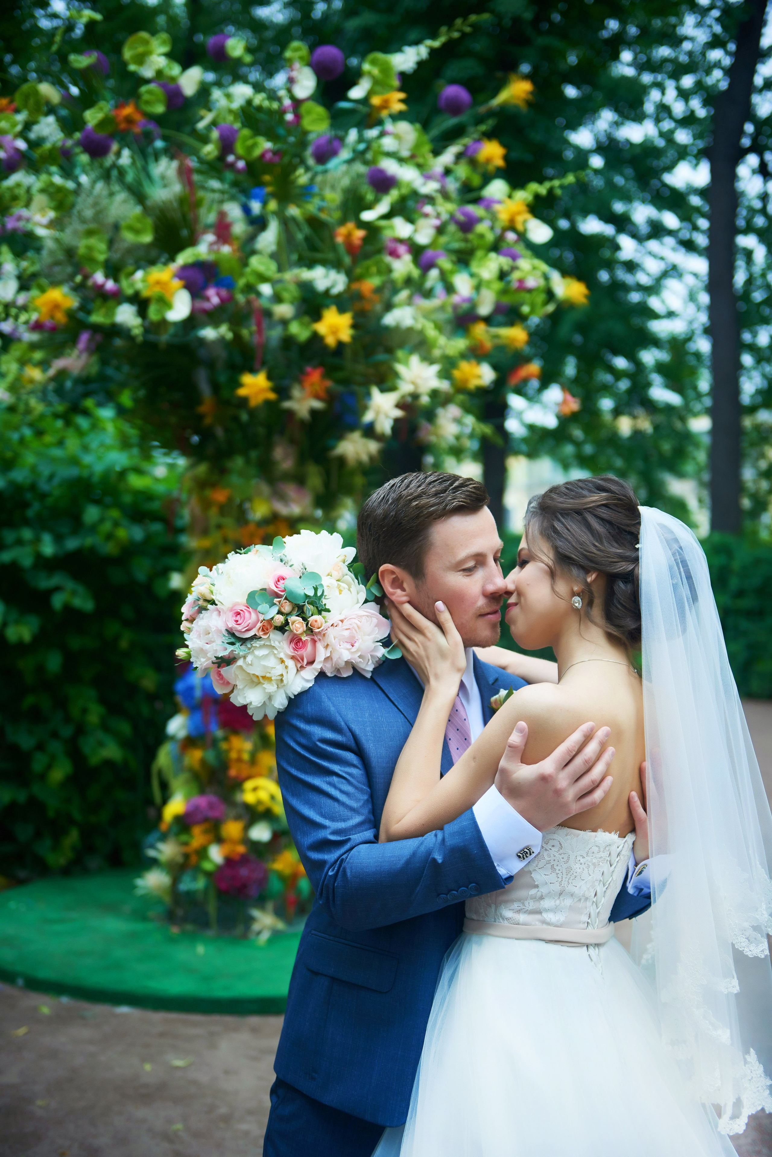 Валерия и Андрей (свадебная фотосессия в Летнем саду). Портретный, семейный и свадебный фотограф в Санкт-Петербурге и в Пушкине Ширяев Денис