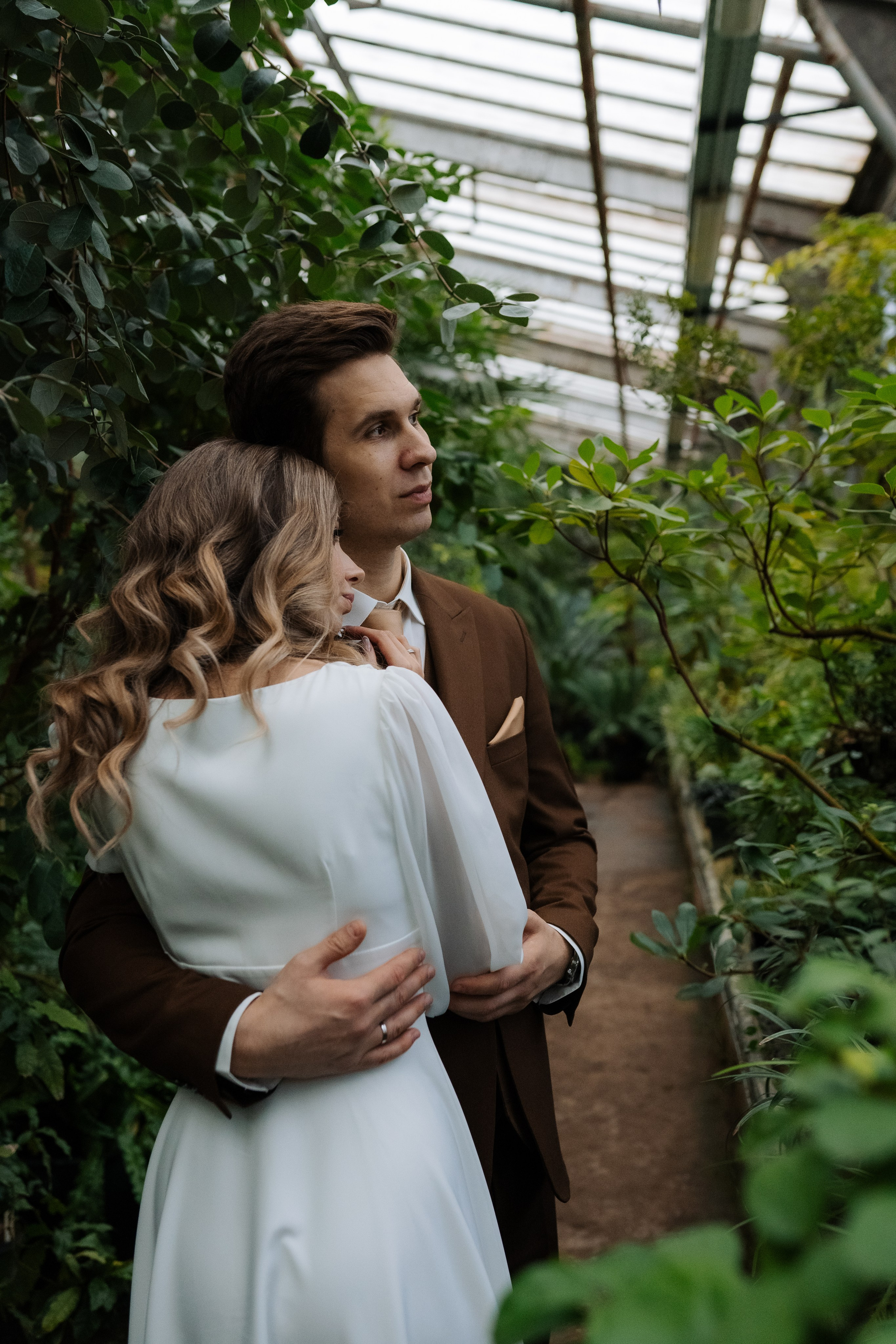 Свадебная фотосессия в оранжерее, Москва. Свадебный фотограф в Москве Анна Полушина