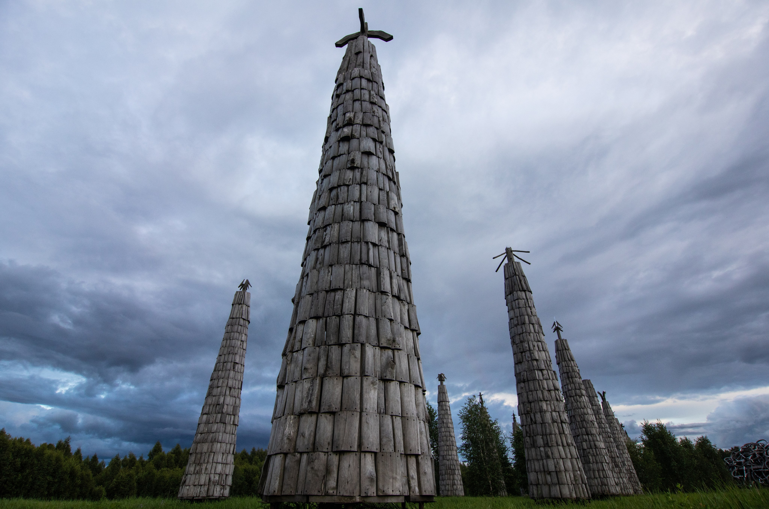 Architecture Park in Nikola-Lenivets, Kaluga region, Russia