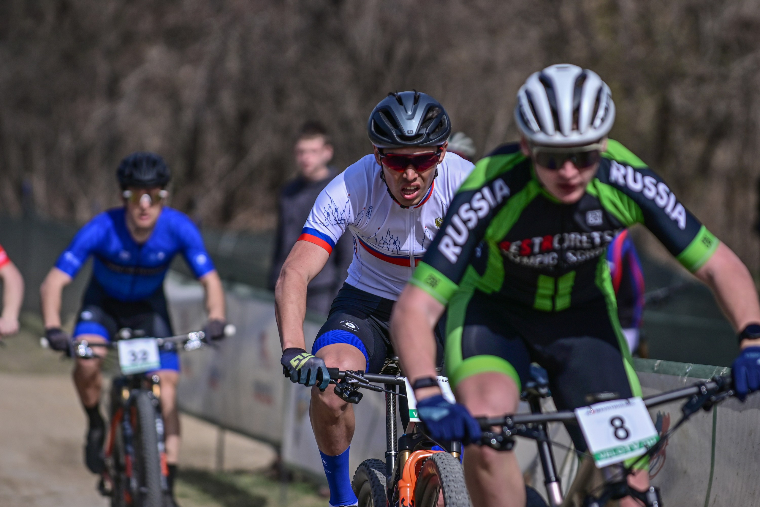 Маунтинбайк, кросс-кантри в Архипо-Осиповке 16 марта 2025. Спортивный фотограф, фотожурналист Павел Ларькин